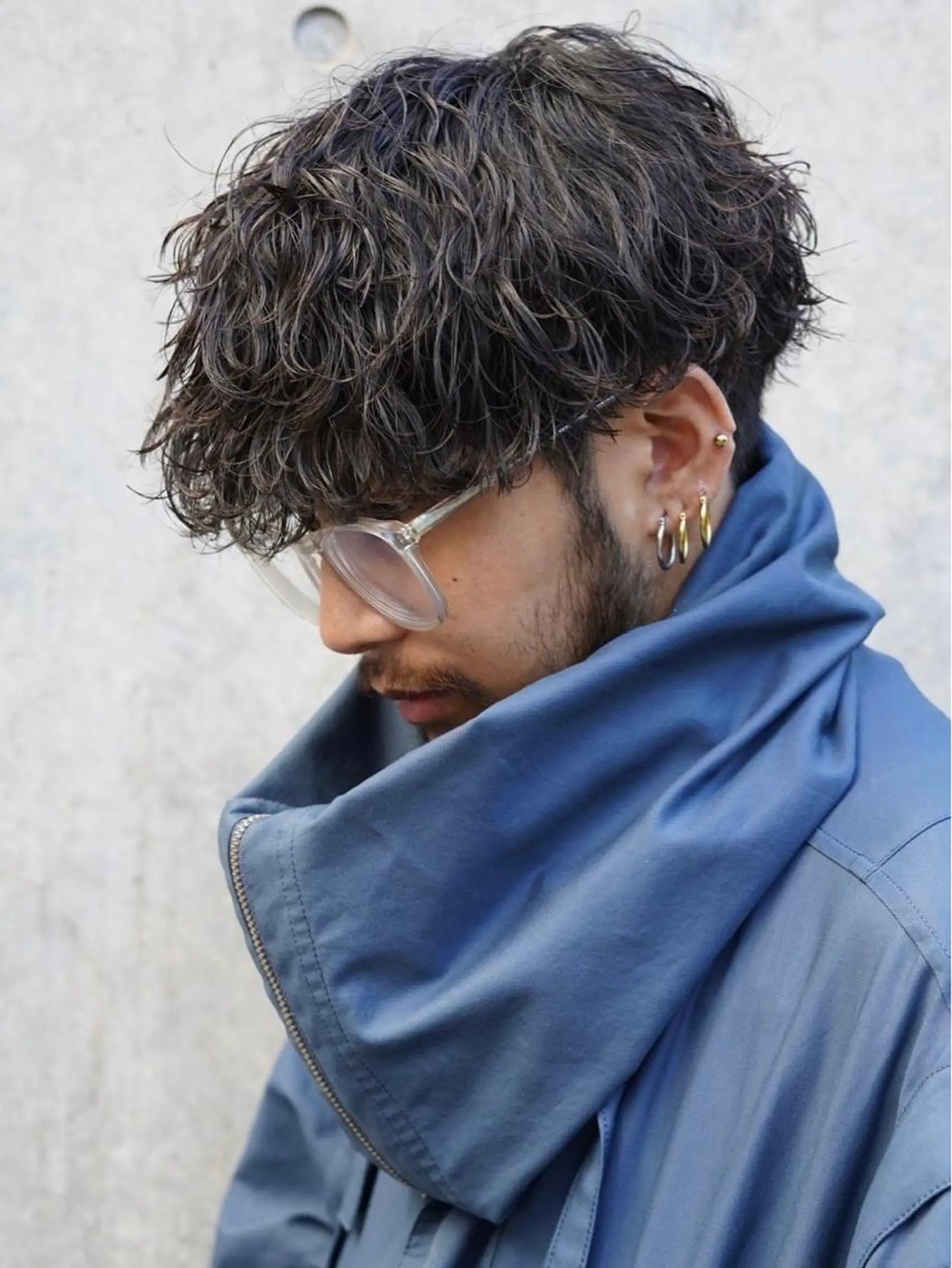 ショート パーマ メンズ メンズパーマ 波巻きパーマ fifth  SAKAE所属・SENTA✨メンズ パーマ✨fifth栄のヘアスタイル