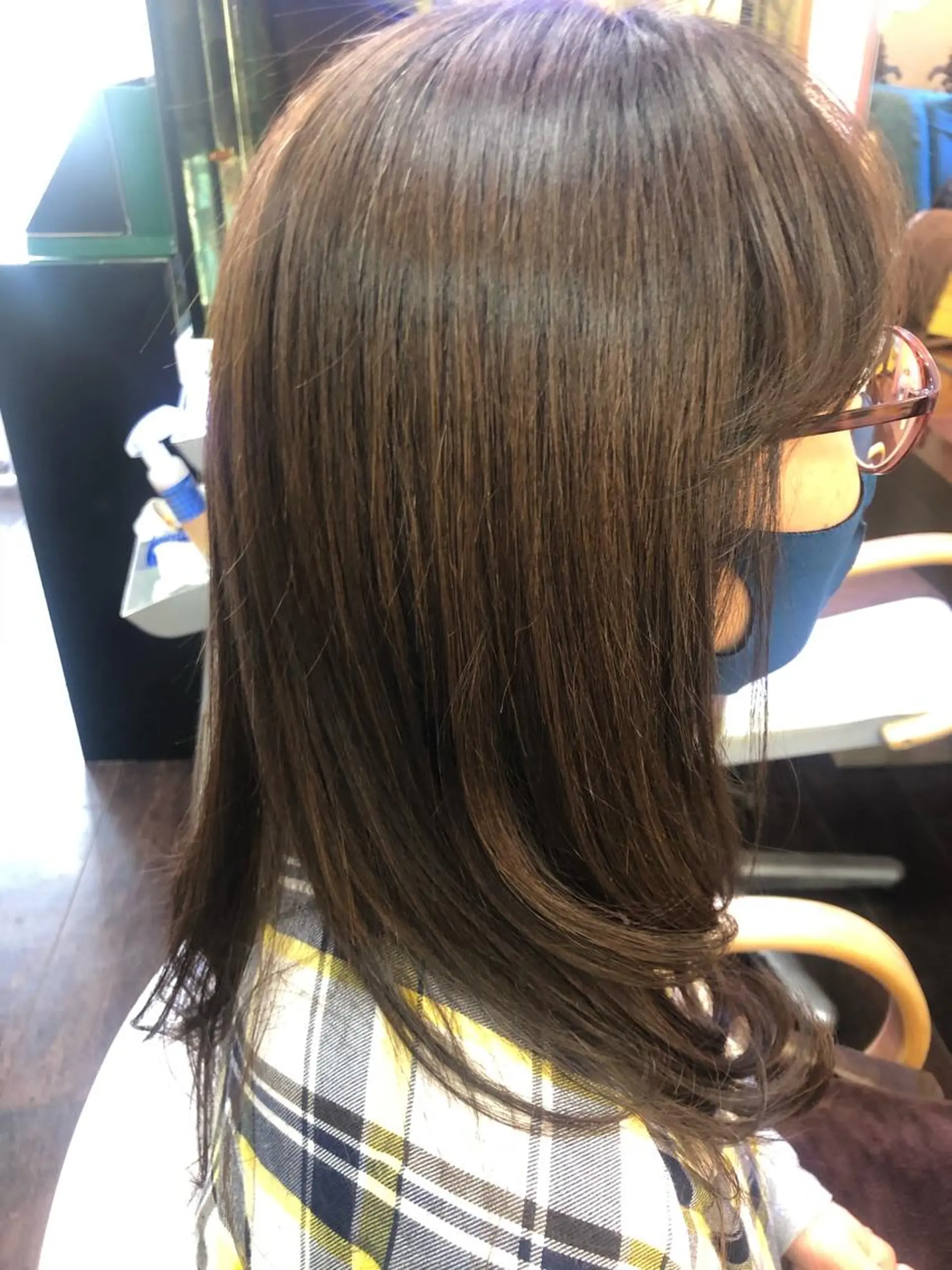 セミロング カラー パーマ 桧山 真のヘアスタイル