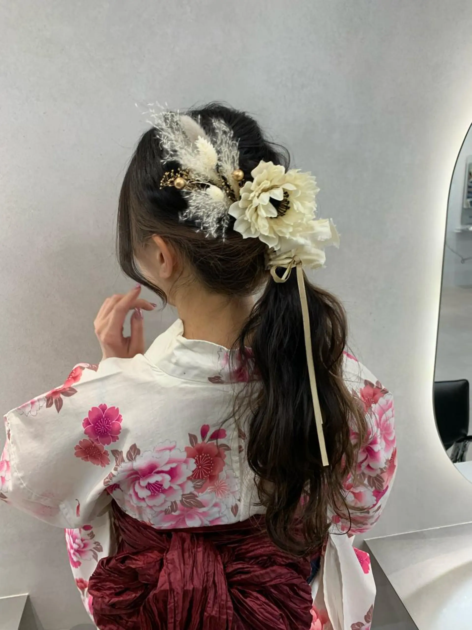 ロング 卒業式のヘアスタイル 学生 韓国風ヘア 浴衣 当日予約大歓迎💕/ Chisatoのその他イメージ