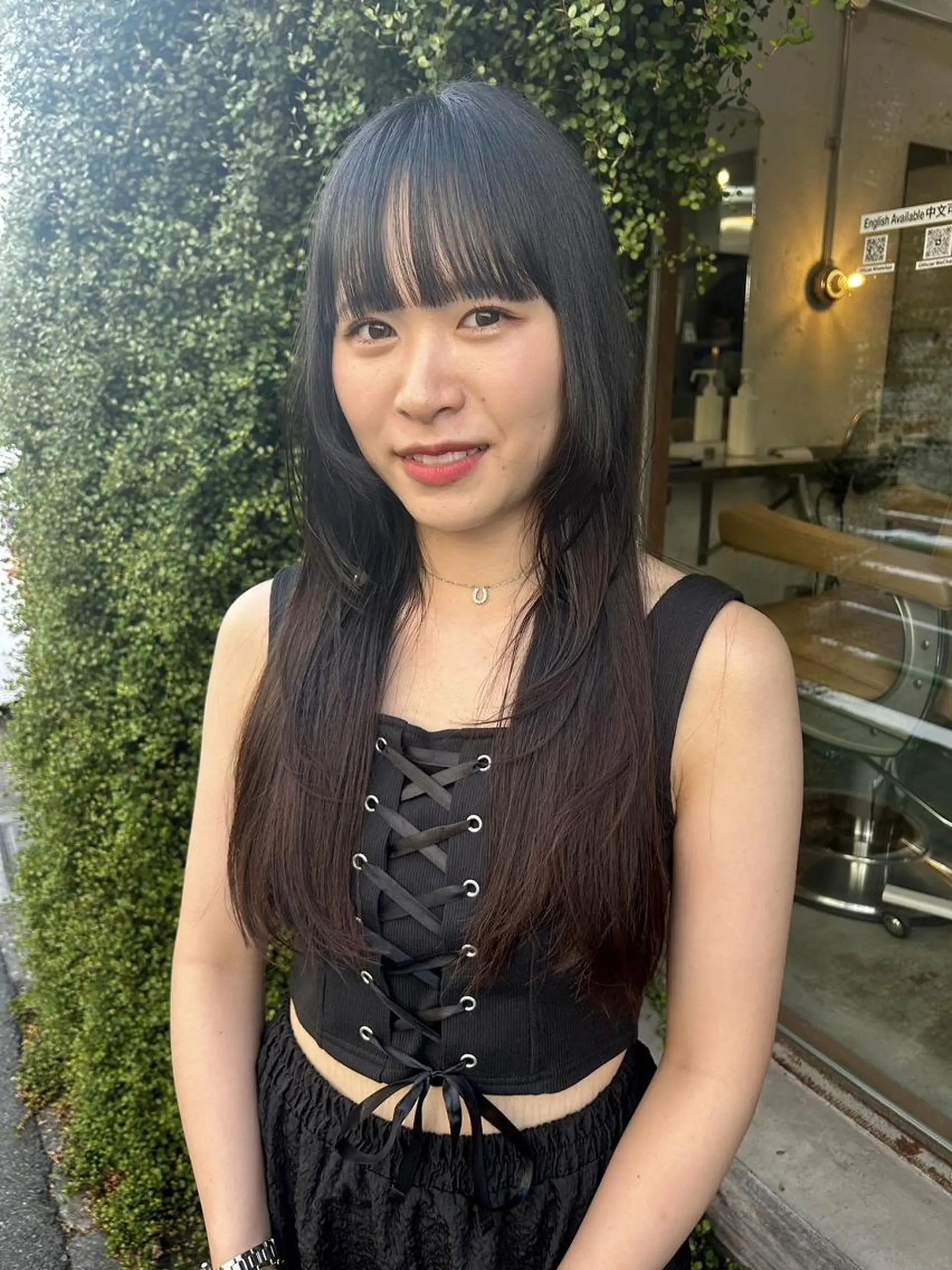 ロング カラー カット ヘアカラー トリートメント 🌼U24 ヘアデザインラボのヘアスタイル