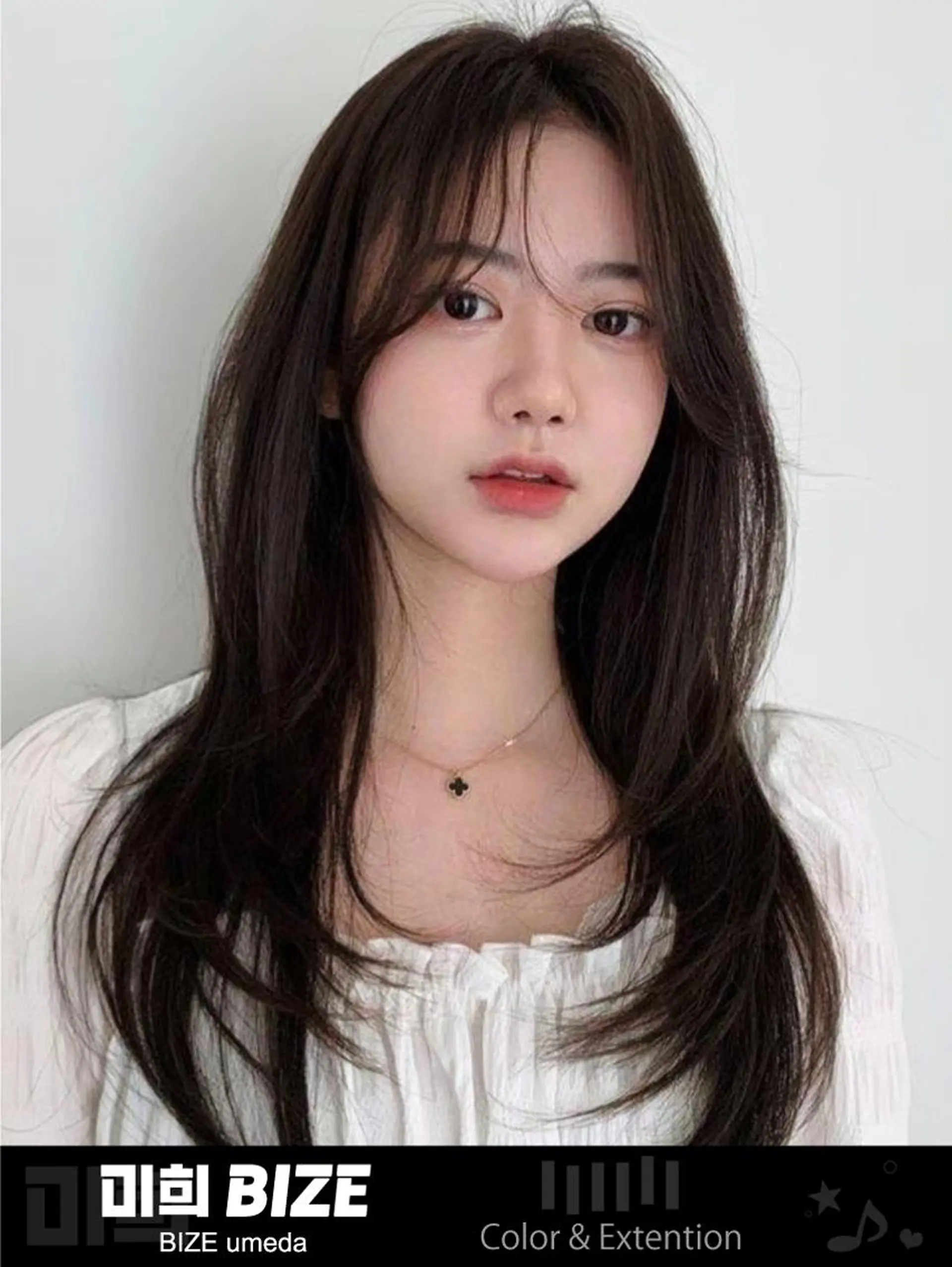 ロング 韓国特化🇰🇷 エクステのヘアスタイル