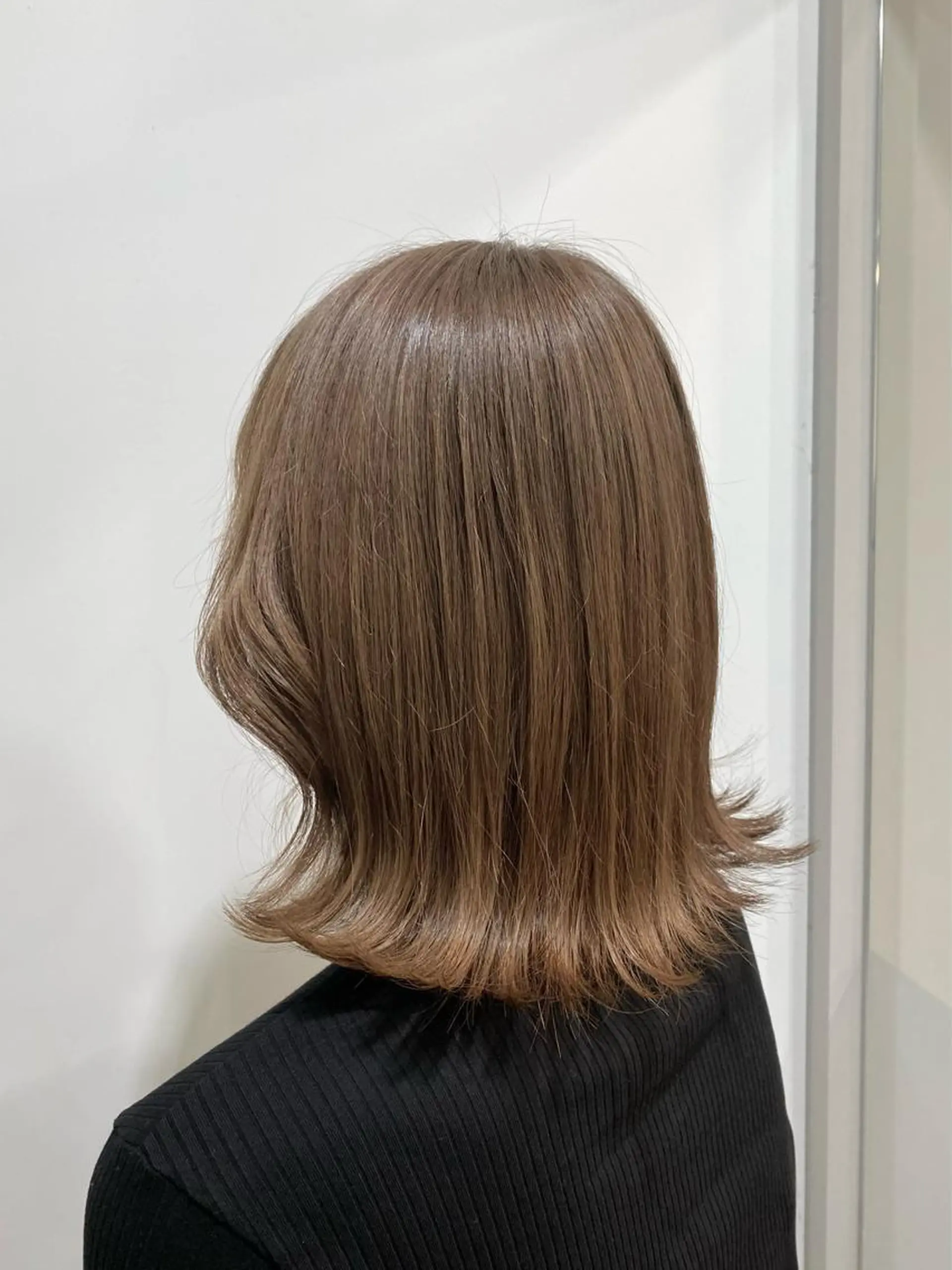 ミディアム カット ヘアカラー たなか もえなのヘアスタイル