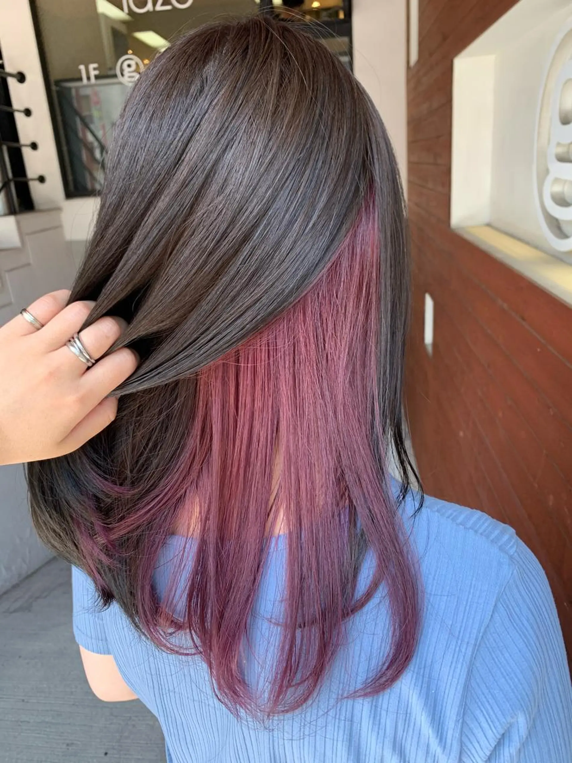 カラー インナーカラー レッドカラー カット ヘアカラー トリートメント IORI #韓国ヘア#髪質改善のヘアスタイル