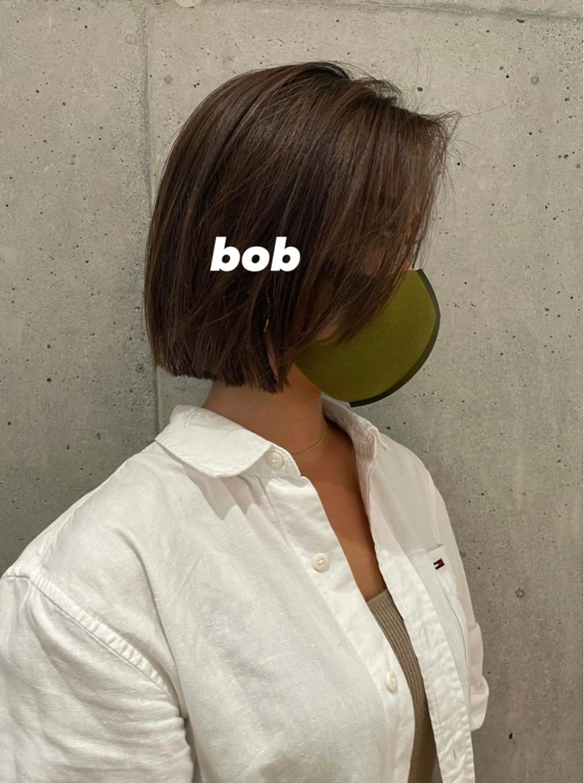 ミディアム カラー ヘアアレンジ マツエク・マツパ Miku /ブリーチ/ボブのヘアスタイル