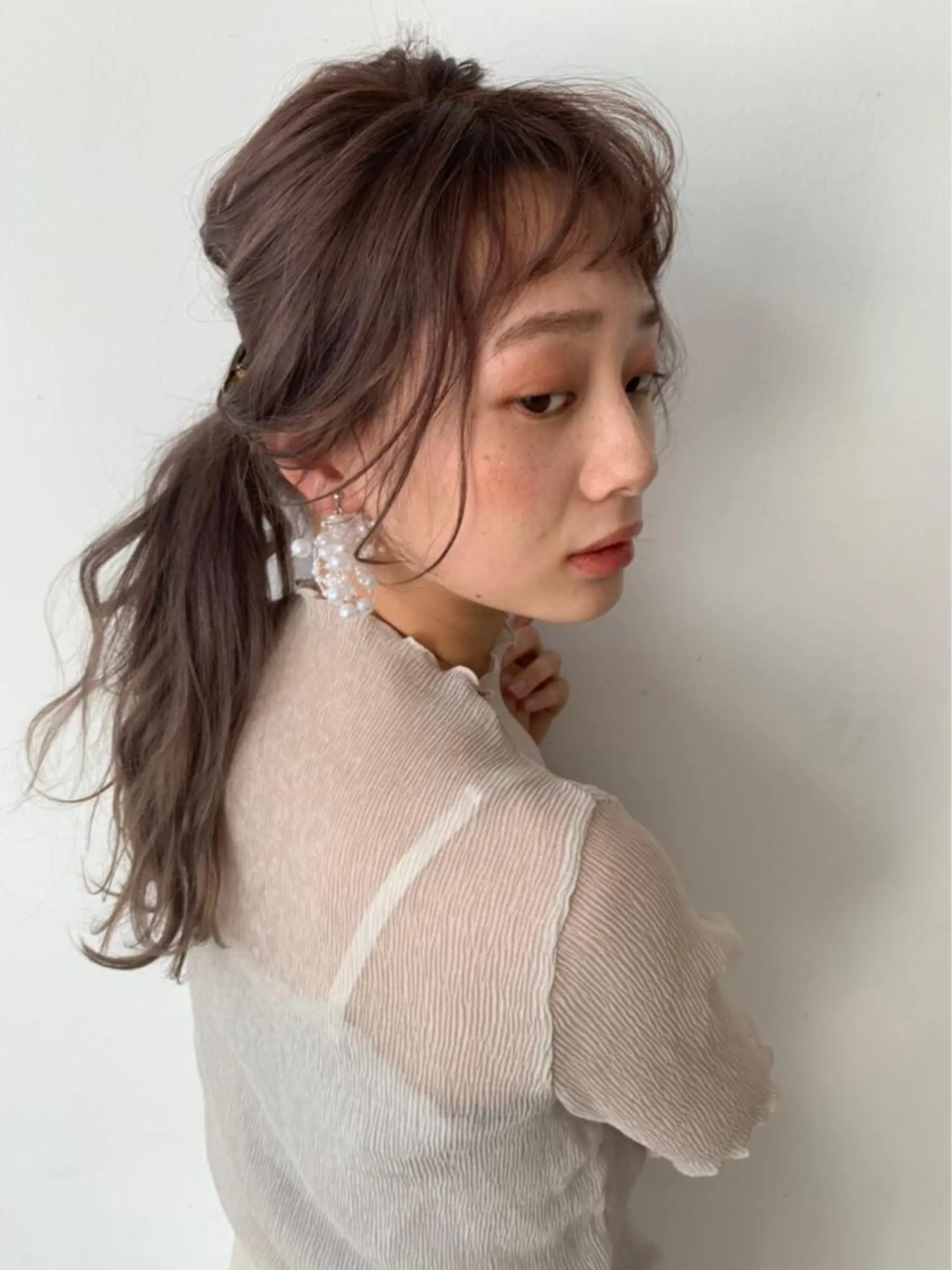 セミロング カラー hair salon Ranun髪質改善のヘアスタイル