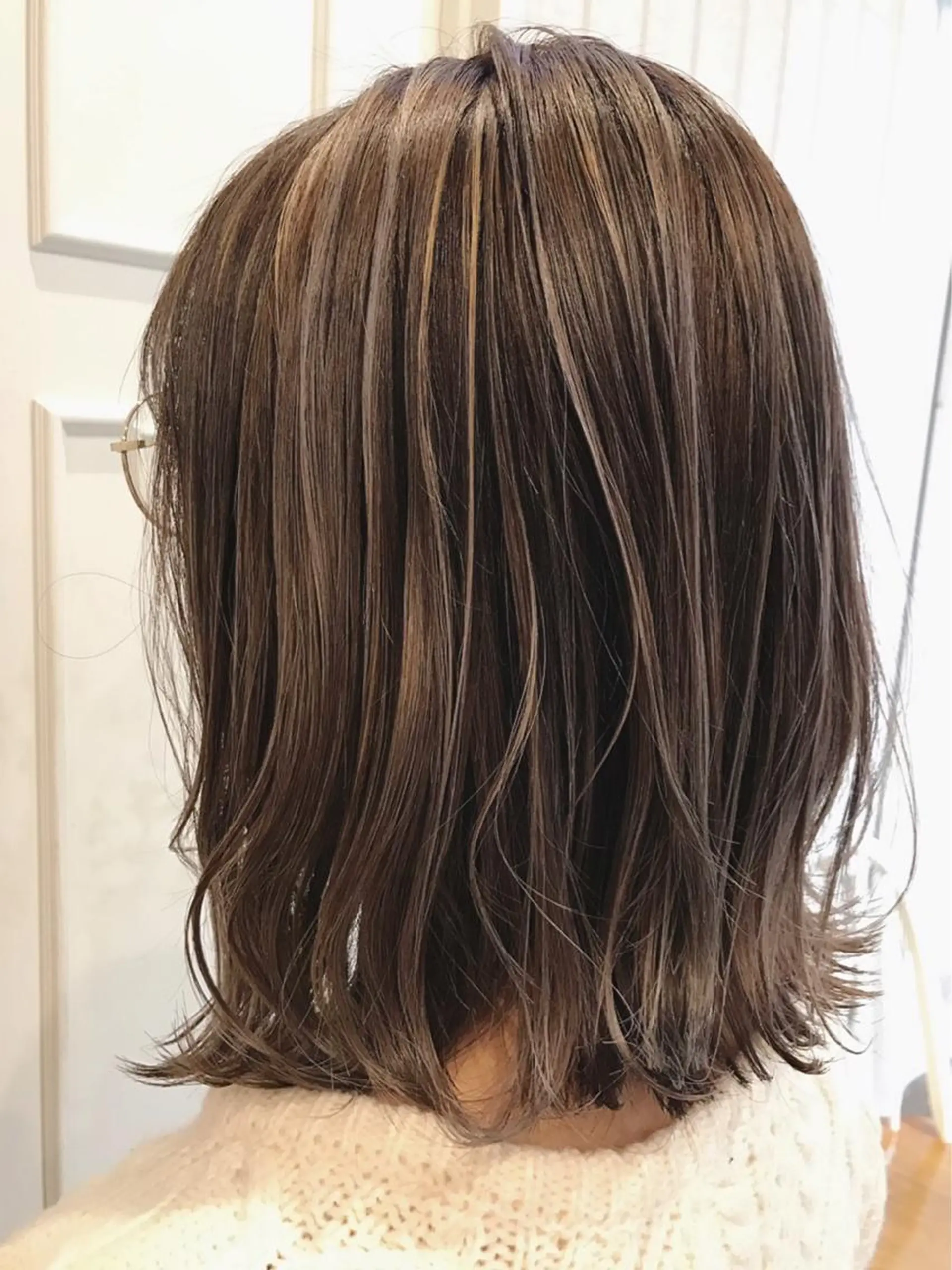 ミディアム カラー ベージュカラー ハイライトカラー ハイライト 🫟Blanco🫟 Color&Careのヘアスタイル