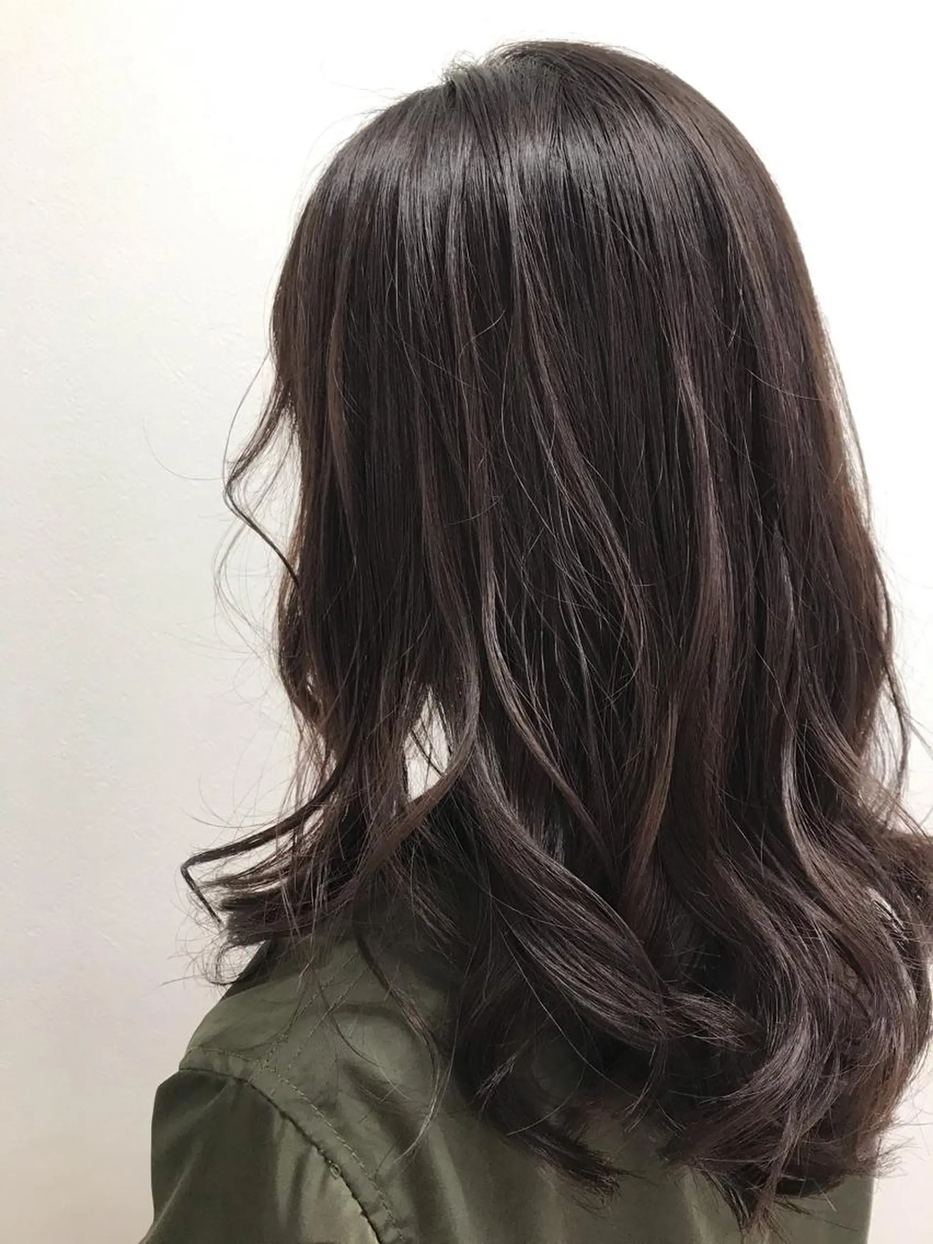 セミロング カラー アッシュ アッシュブラウン ブラウンカラー ラベンダーカラー ラベンダーアッシュ 福島成美/髪質改善 縮毛矯正/カラーのヘアスタイル