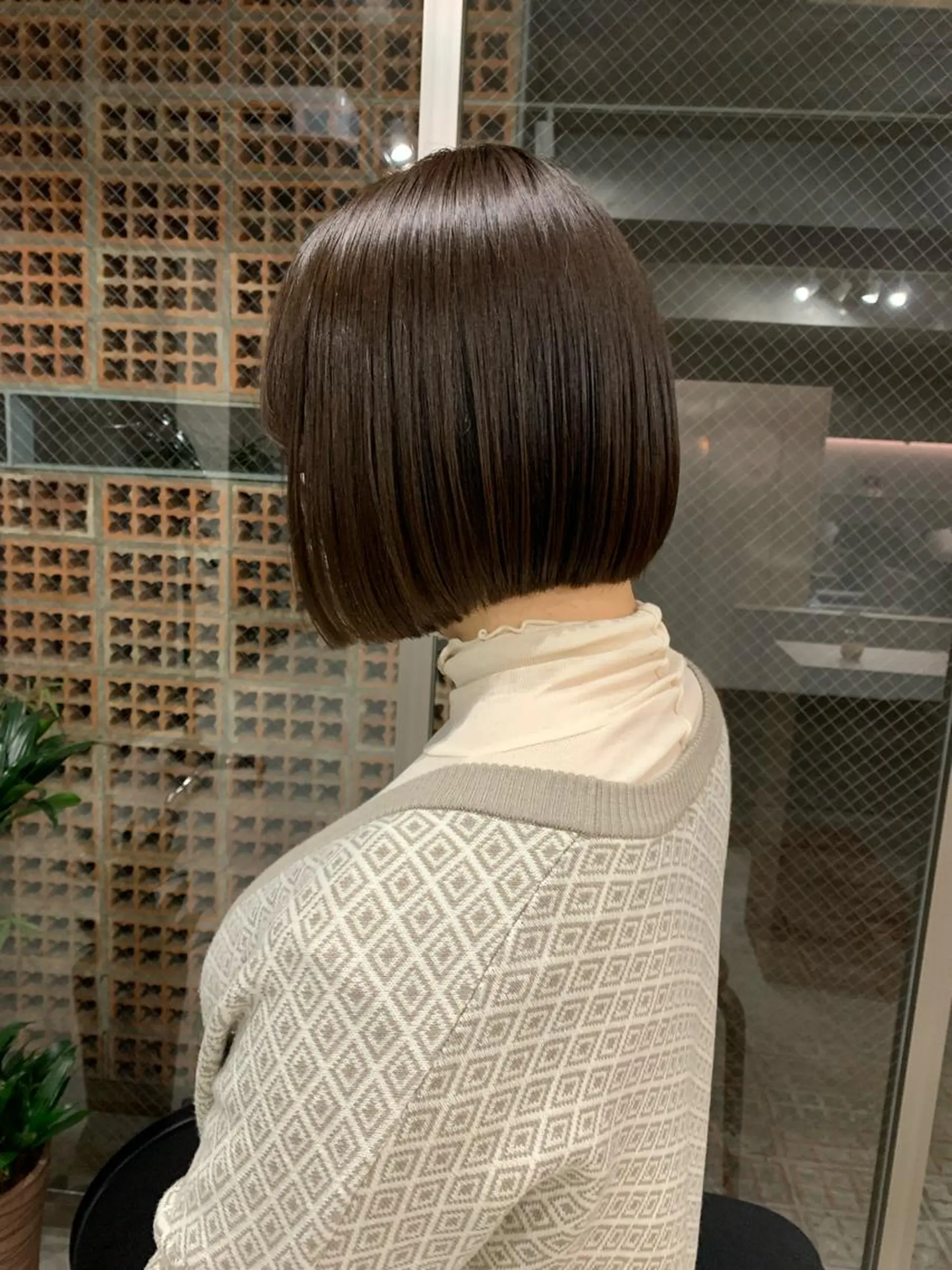 ショート ボブパーマコテ巻き風 パーマNo1深江秀平のヘアスタイル