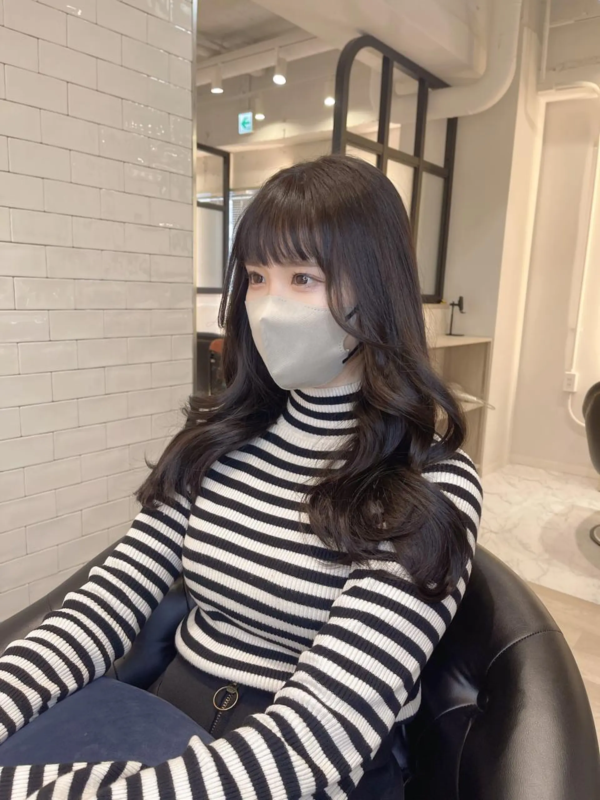 ロング カラー カット ヘアカラー トリートメント &chaLme   心斎橋所属・emi/髪質改善/ 韓国風/艶カラーのヘアスタイル