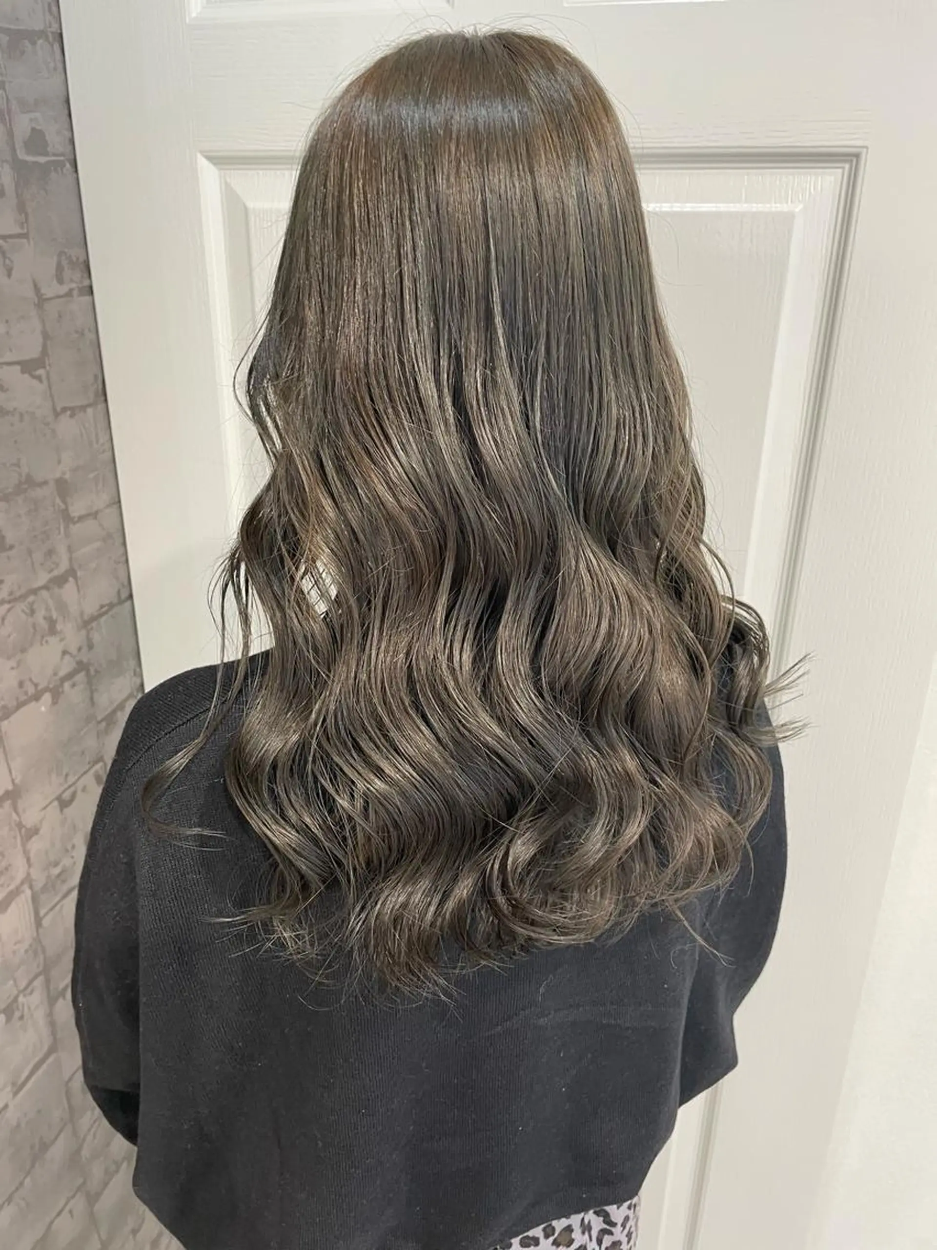 ロング rina／ベージュ ワンホン/韓国ヘアのヘアスタイル