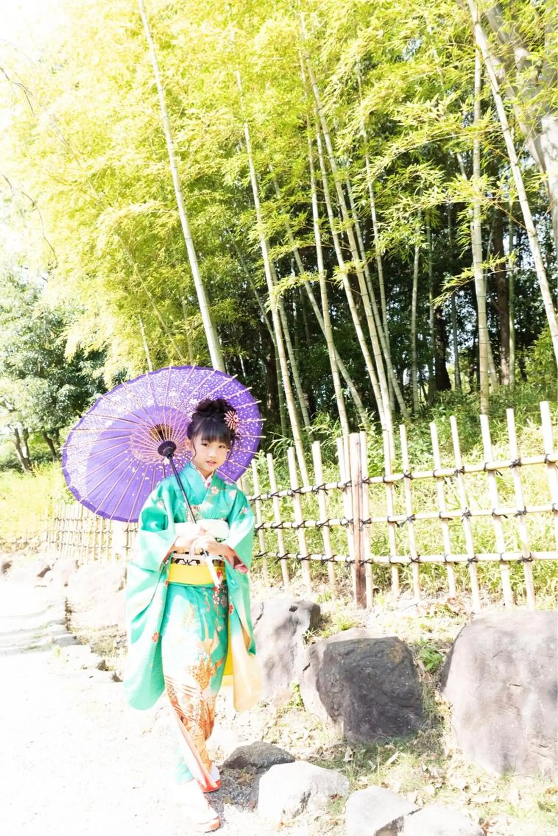 ヘアアレンジ キッズ 着物ヘア 野咲き 美容室のマツエク・マツパデザイン