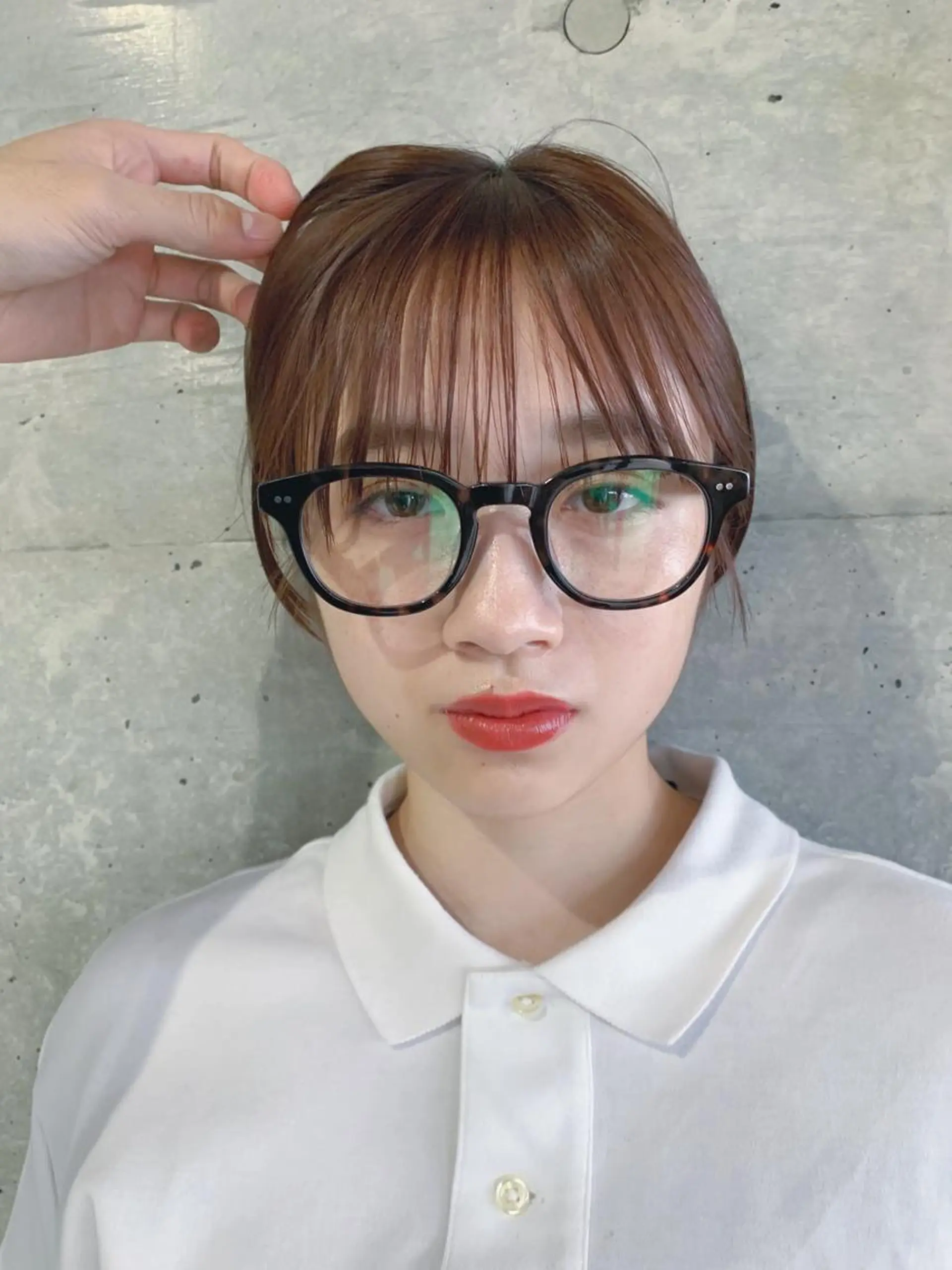 ショート カラー ボブパーマコテ巻き風 パーマNo1深江秀平のヘアスタイル