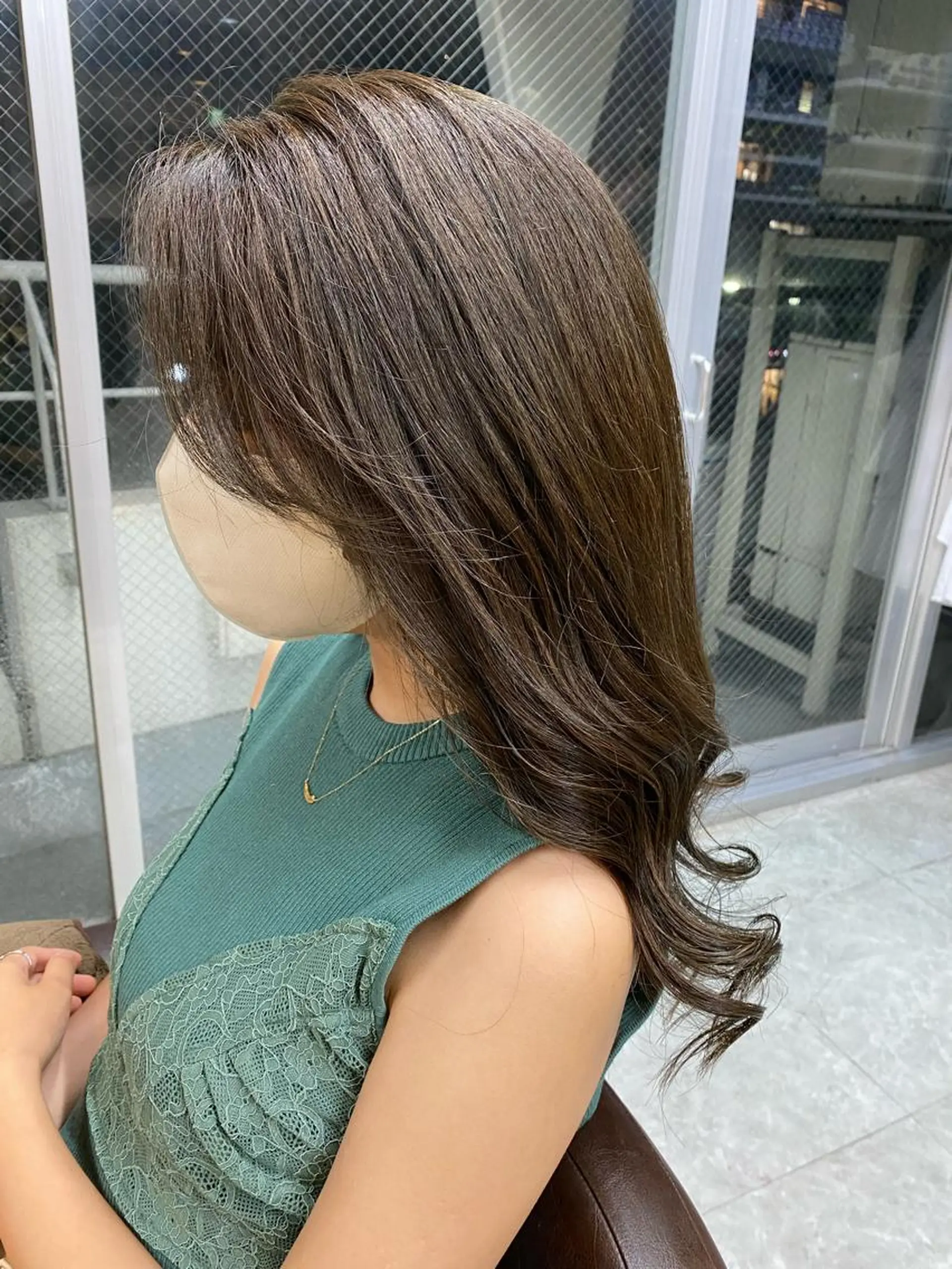 ロング カラー 後藤紗英/髪質改善 /オリーブベージュのヘアスタイル
