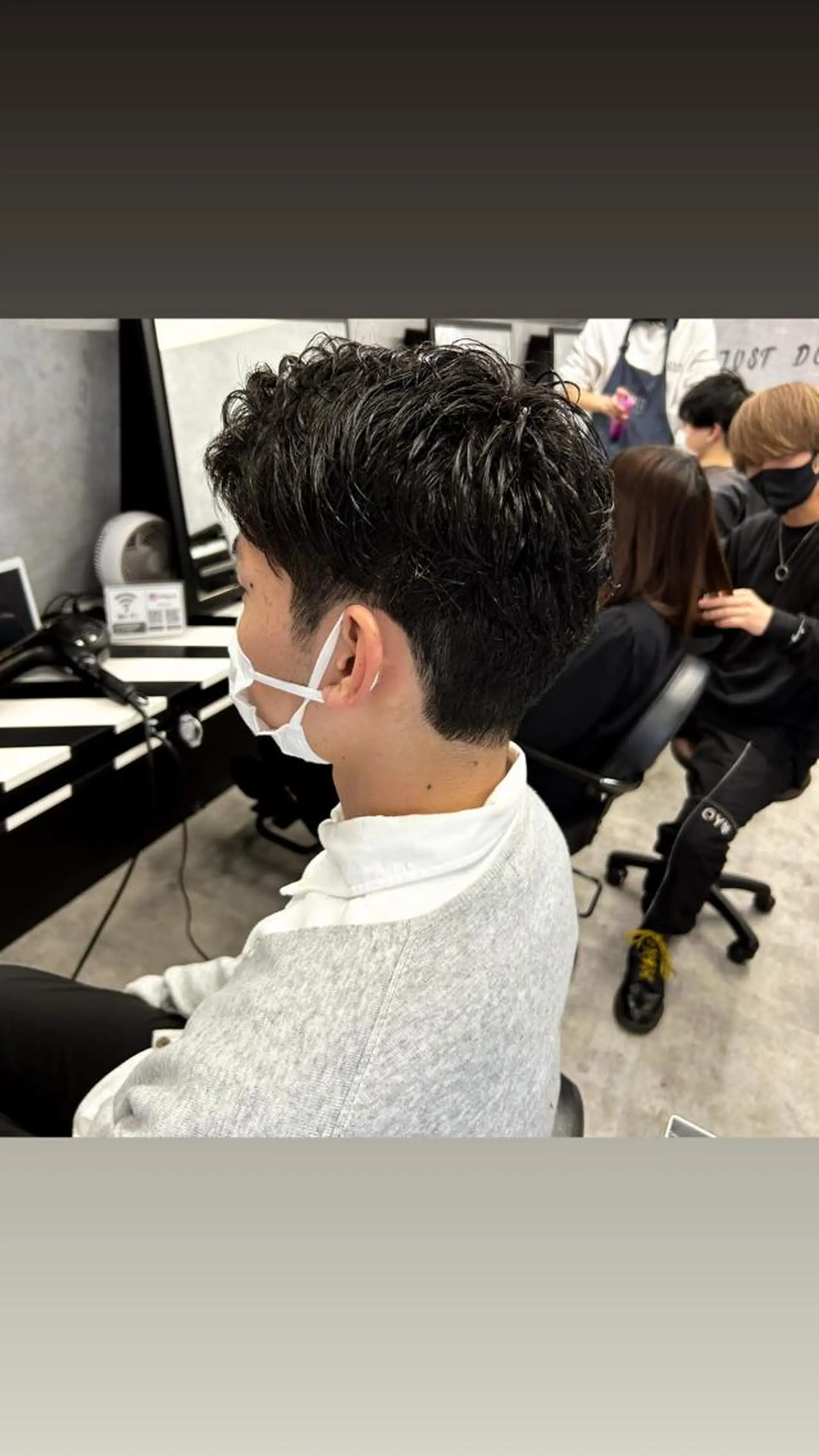 メンズ Hui.所属・縮毛矯正・髪質改善 特化 出納 直起のヘアスタイル