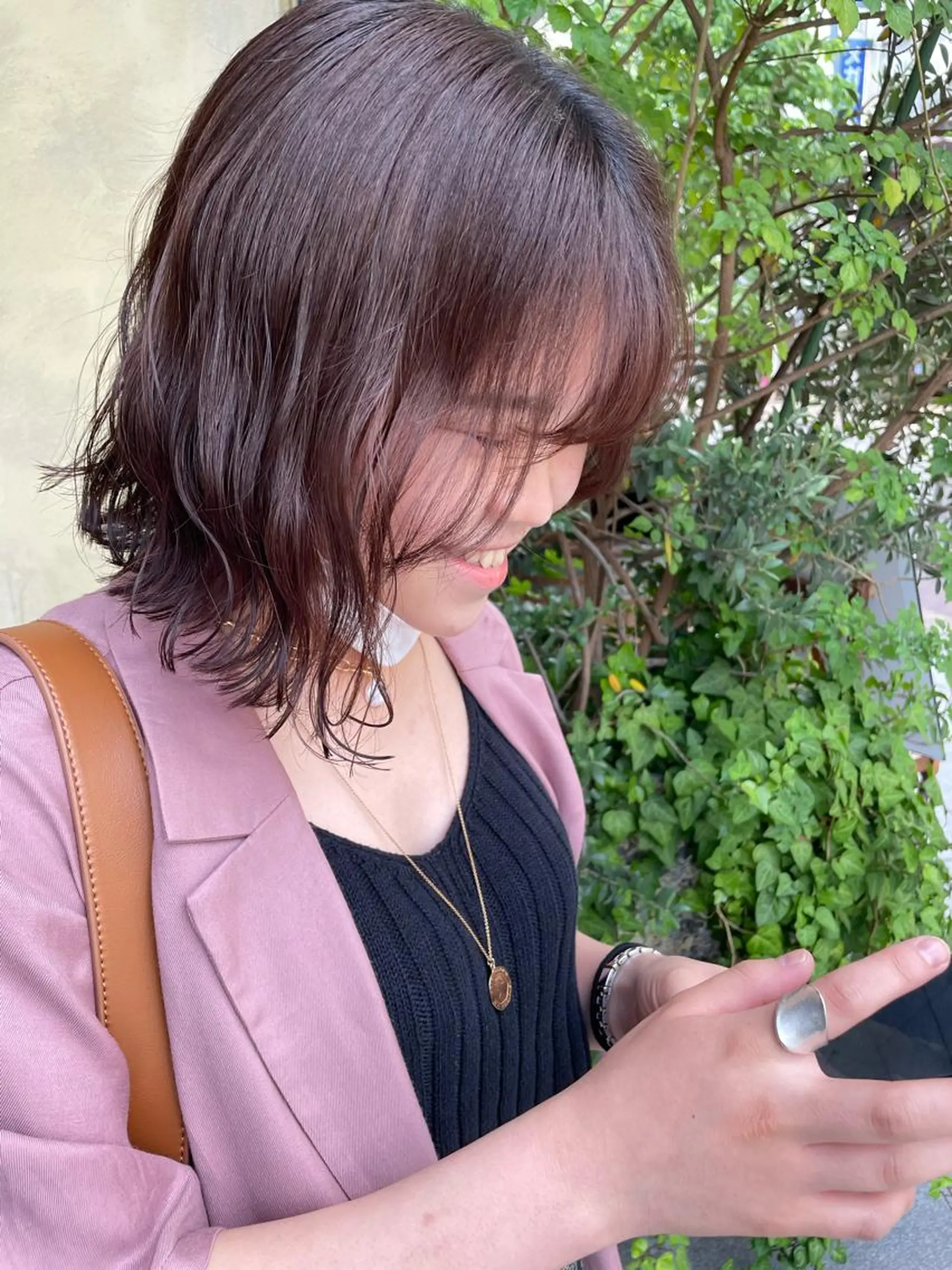 ミディアム ニュアンスネイル/ ボブ/まちゃこのヘアスタイル