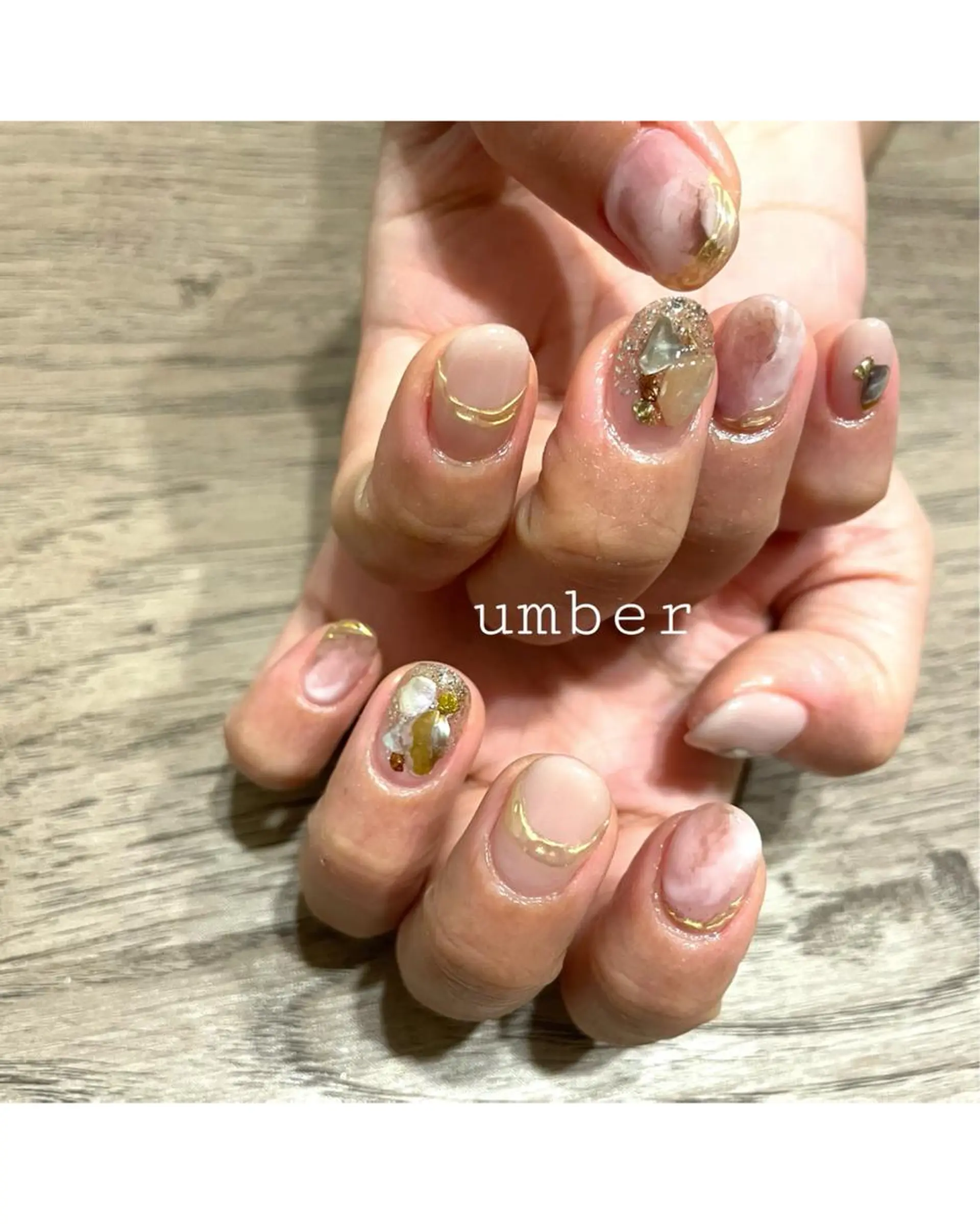 ネイル クリアネイル フットネイル フレンチネイル マグネットネイル メンズネイル ハンドネイル umber 三茶1分のネイルデザイン