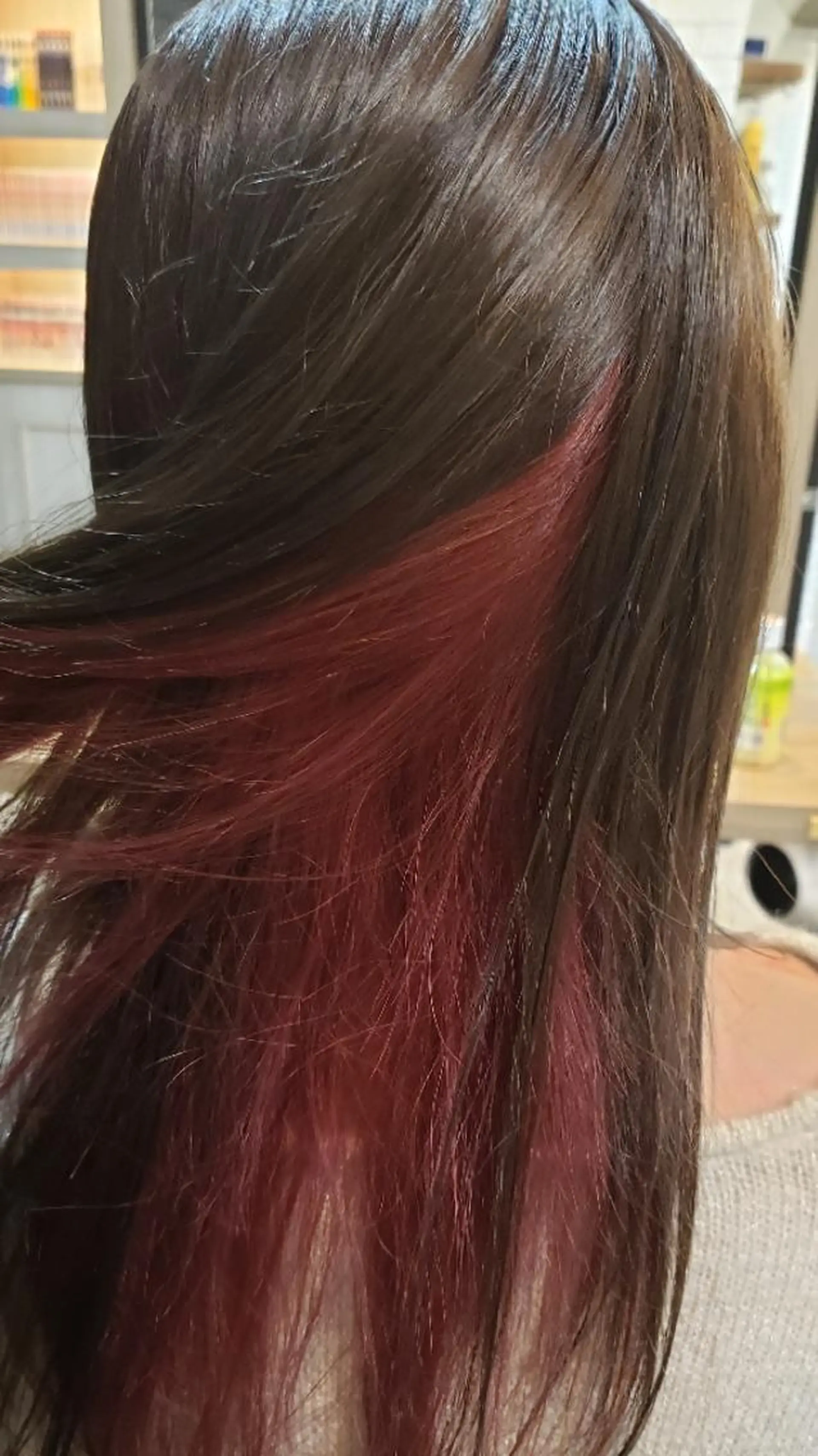 ロング カラー ブリーチ インナーカラー ピンクカラー 浅野 Roots店長のヘアスタイル