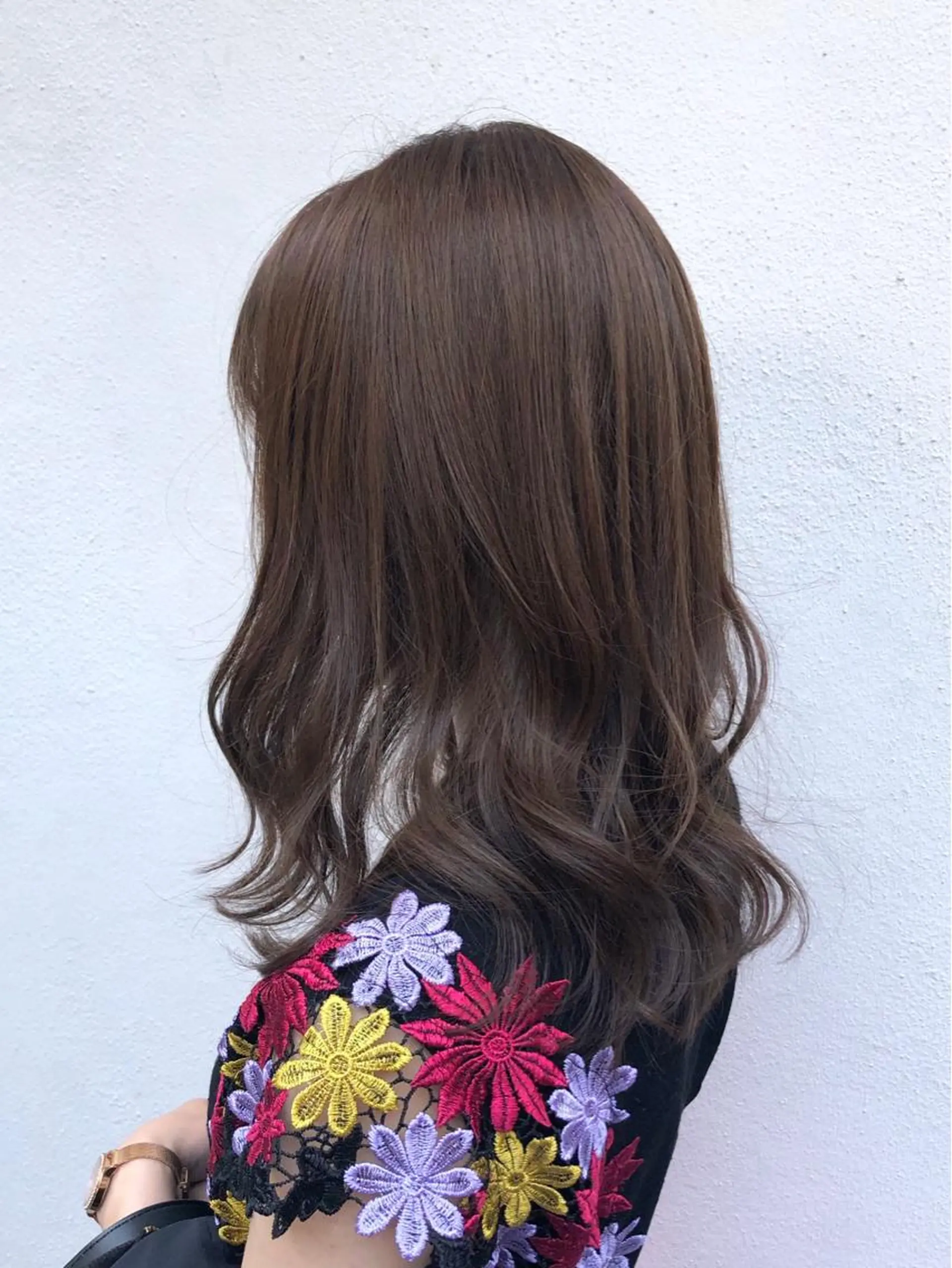 セミロング カラー グレージュ SALOWIN三軒茶屋店所属・髪質改善/艶髪担当 山中のヘアスタイル