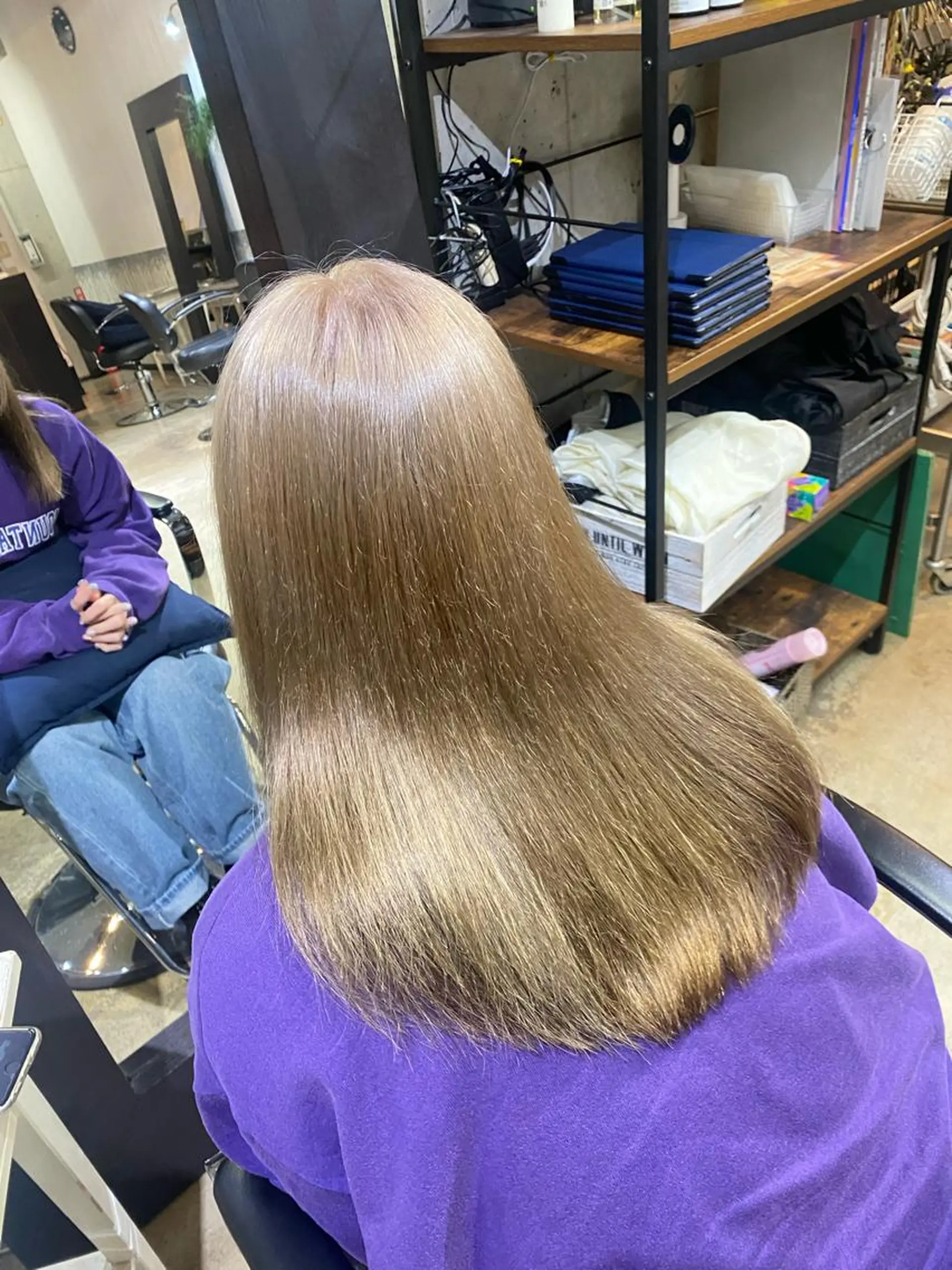 ロング カラー ブリーチ 髪質改善 トリートメント olive For hair 池袋【オリーブフォーヘアー】所属・🍒艶髪カラー🍒 青木 瞳のヘアスタイル