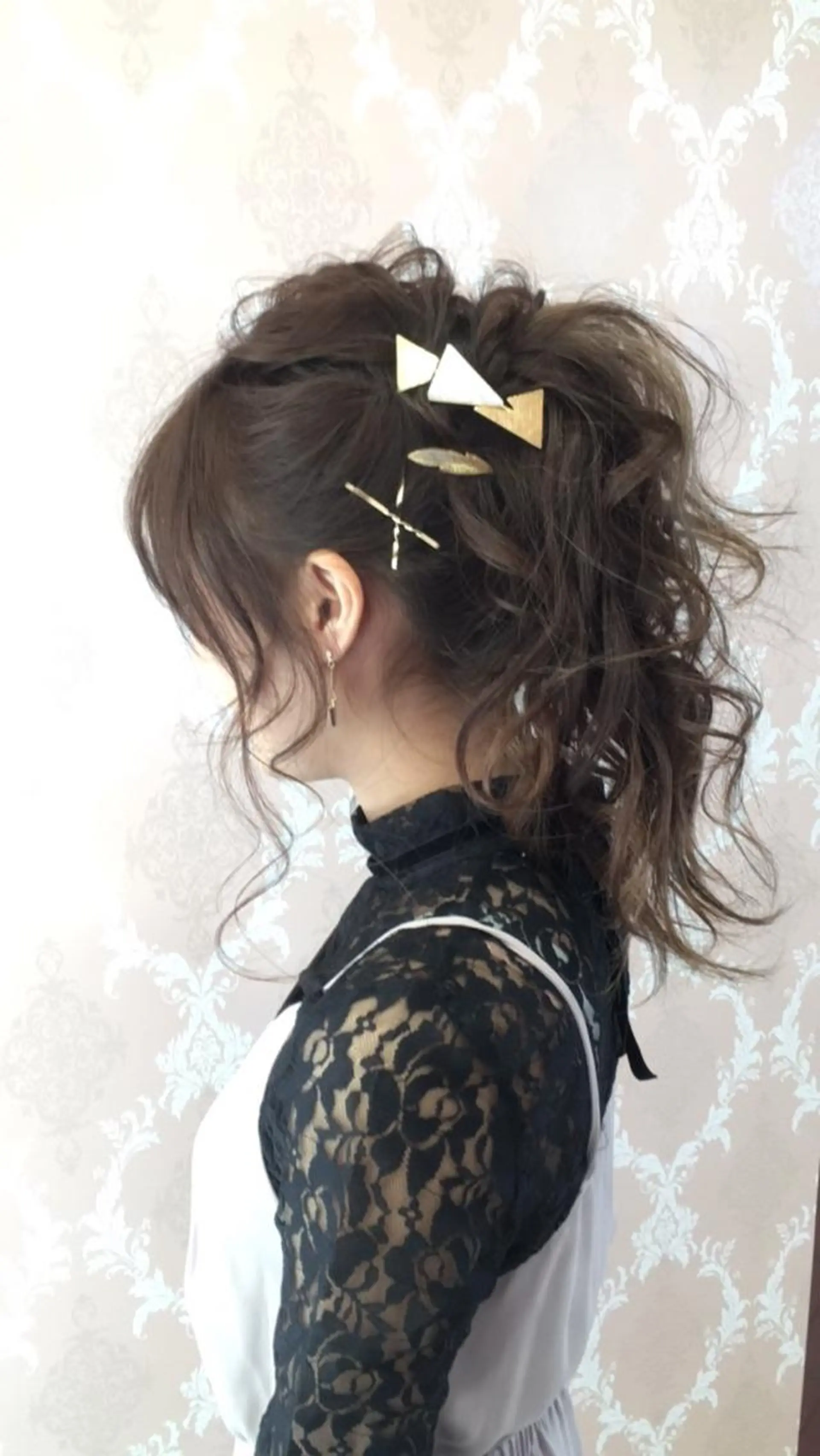 セミロング ヘアアレンジ graxi'    グラシー所属・ブリーチ/ハイトーン SERINAのヘアスタイル