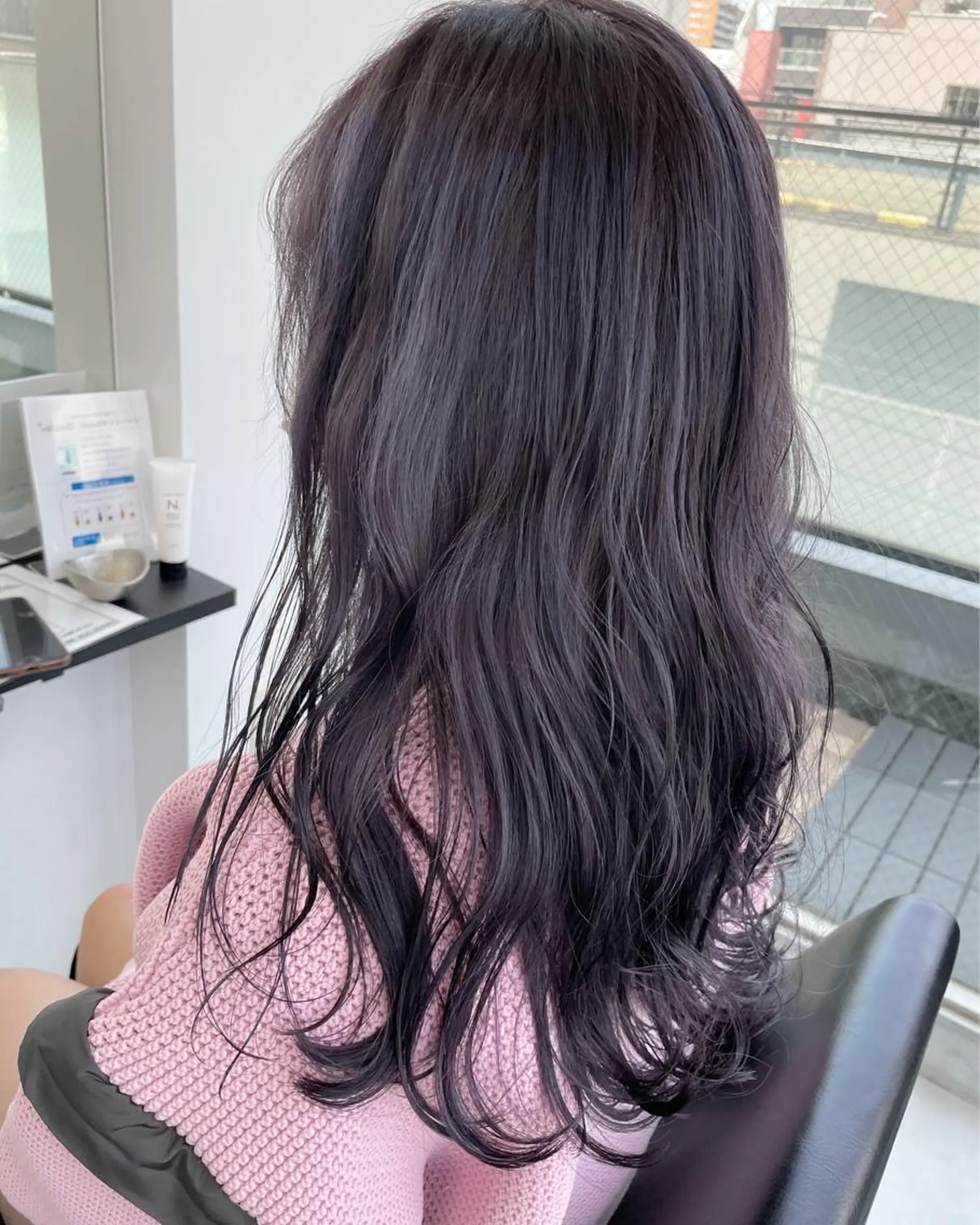 ロング カラー アッシュ ラベンダーカラー ラベンダーアッシュ 宮本 円のヘアスタイル