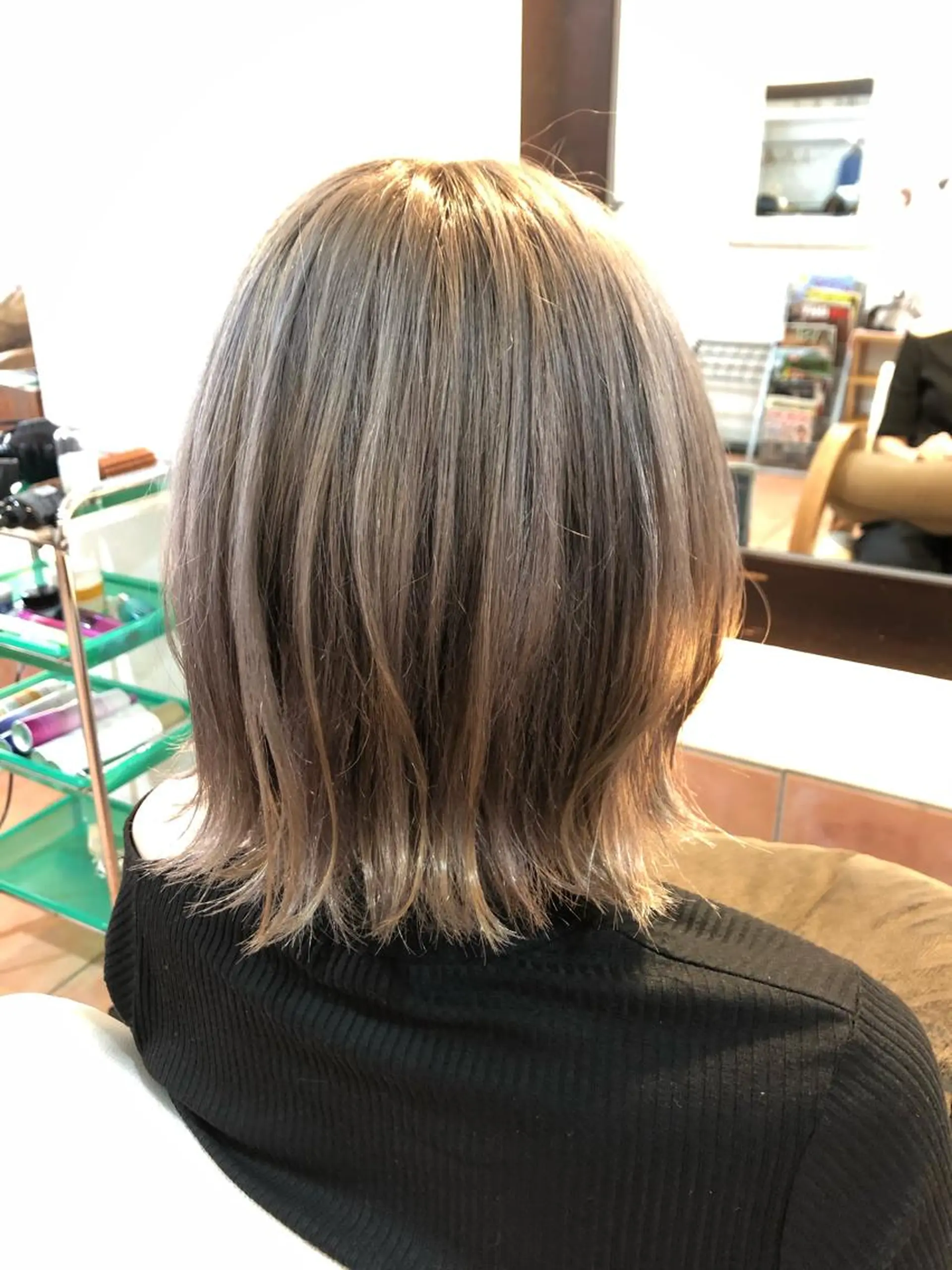 ミディアム カラー 💙あかみね 💙（mine）のヘアスタイル