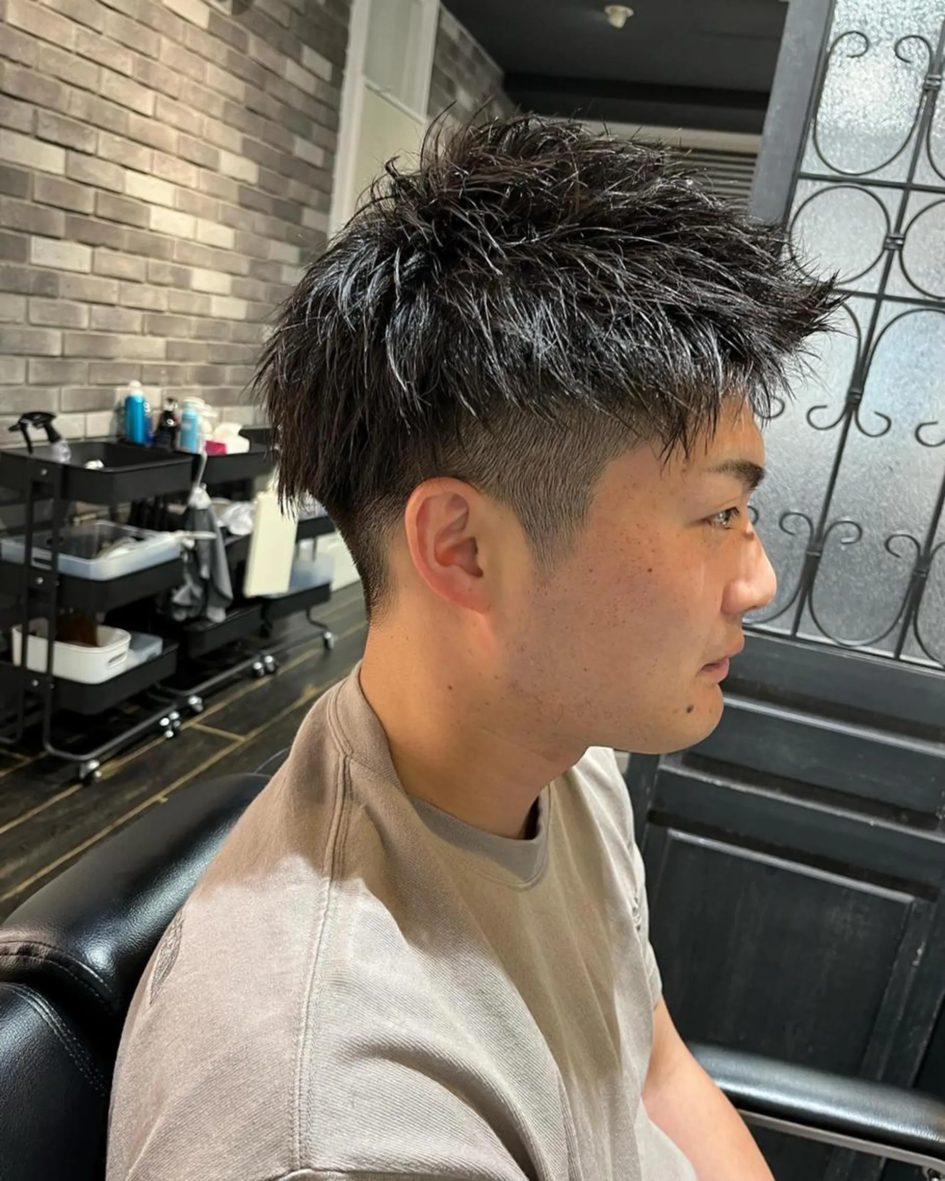 ショート カラー メンズ メンズショート 黒髪 髪質改善 ショートヘア 🌿ヤマグチ ユウキ🌿のヘアスタイル