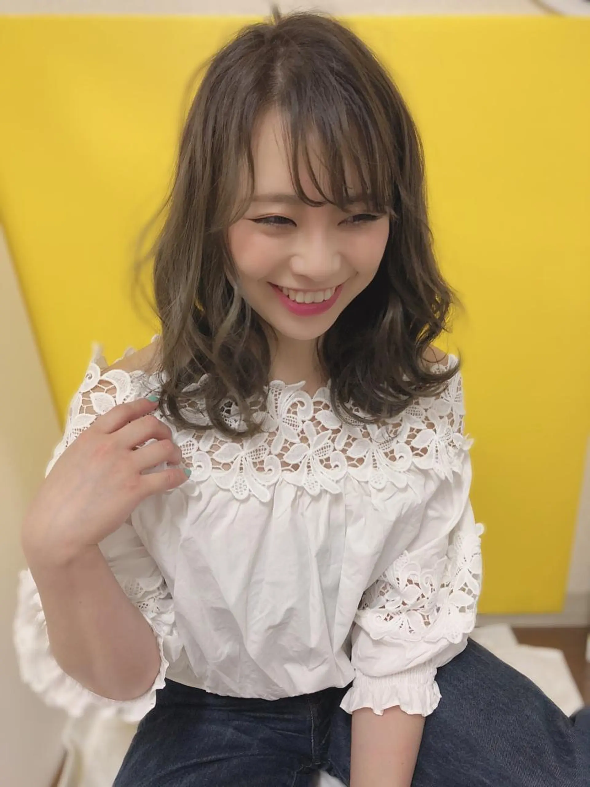 ミディアム カラー アッシュ バイオレットカラー バイオレットアッシュ omocha hair salon所属・大嶋 伸吾のヘアスタイル