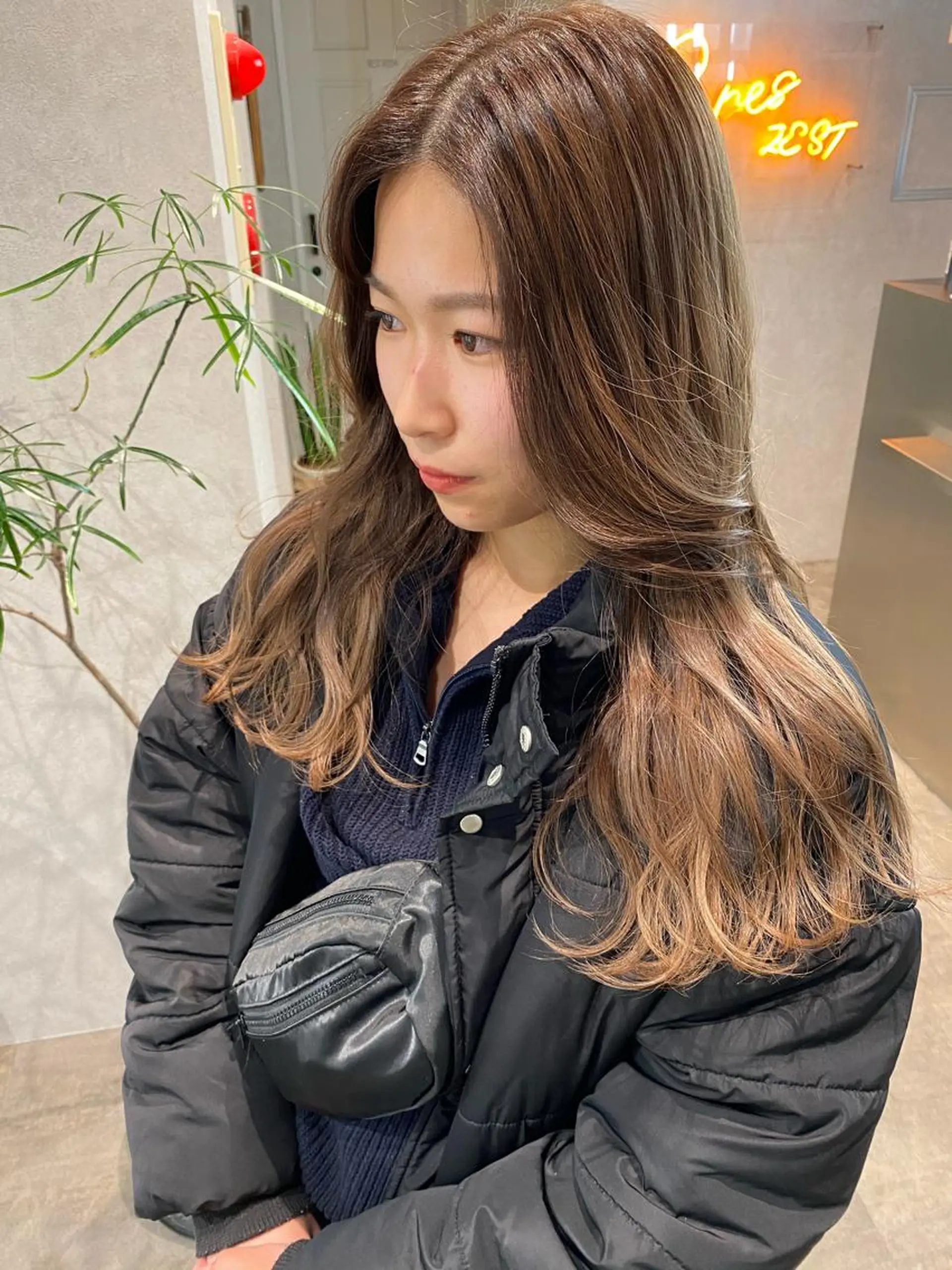 ロング カラー ヘアアレンジ XENA表参道 MIKUのヘアスタイル