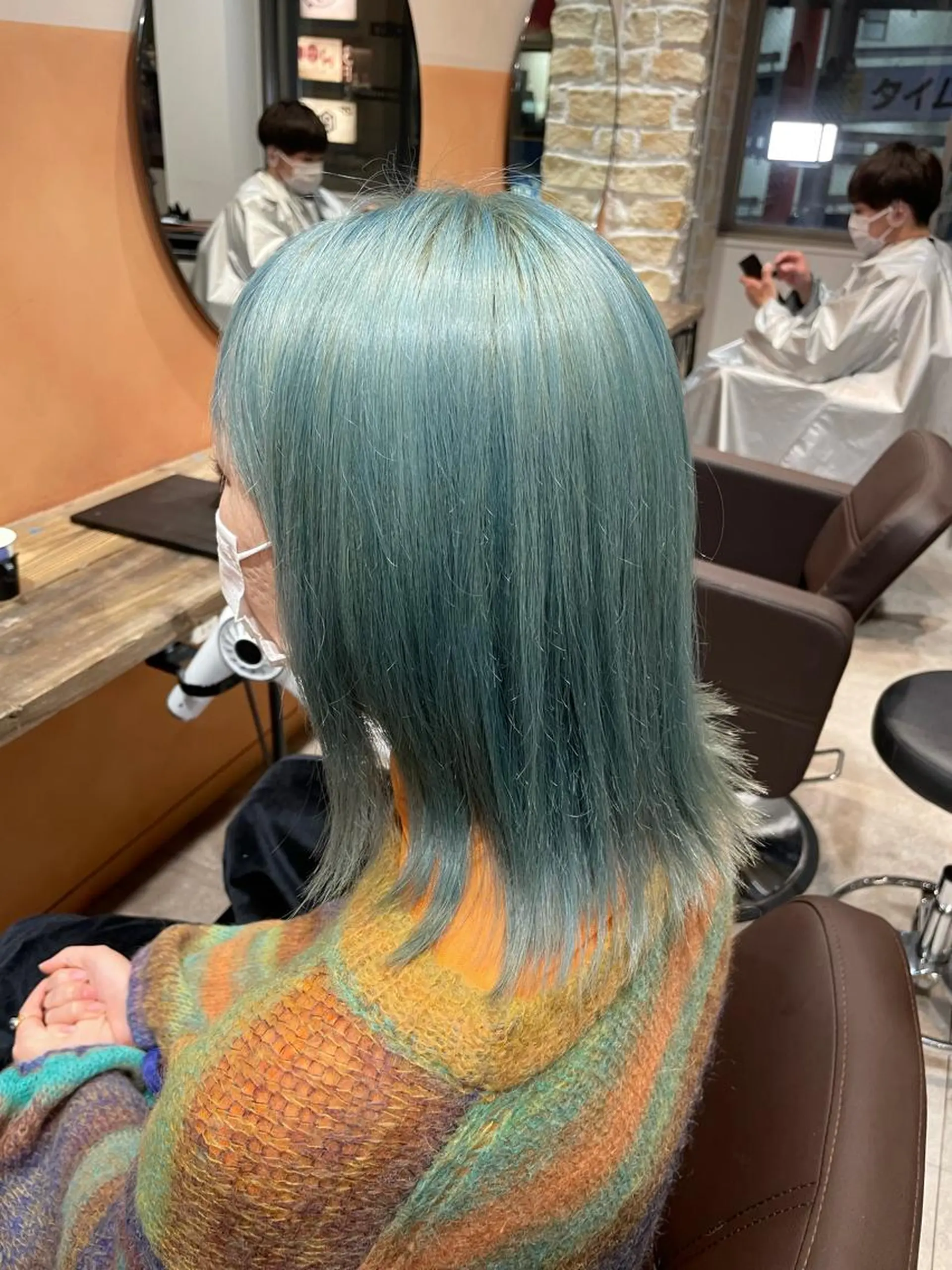 ミディアム カラー ブリーチ ブルーカラー 💐パーソナルカラー /市橋加菜💐のヘアスタイル