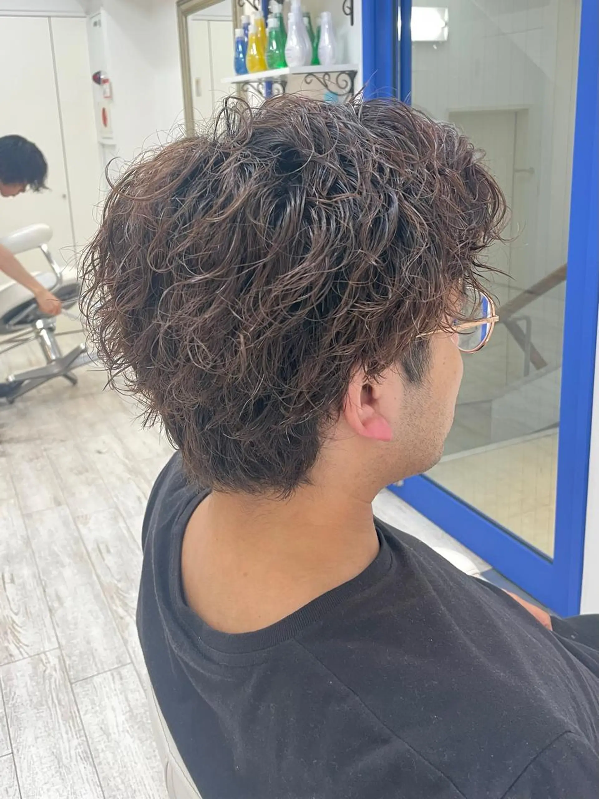 ショート カット パーマ 新籾 尚哉のヘアスタイル