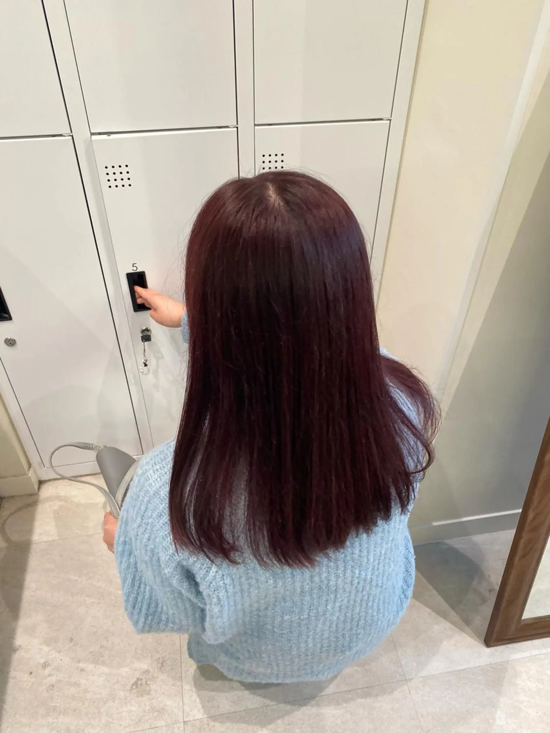 ミディアム カラー ラベンダーカラー ラベンダーピンク ピンクカラー 暖色カラー /ヘアアレンジ/花鈴のヘアスタイル