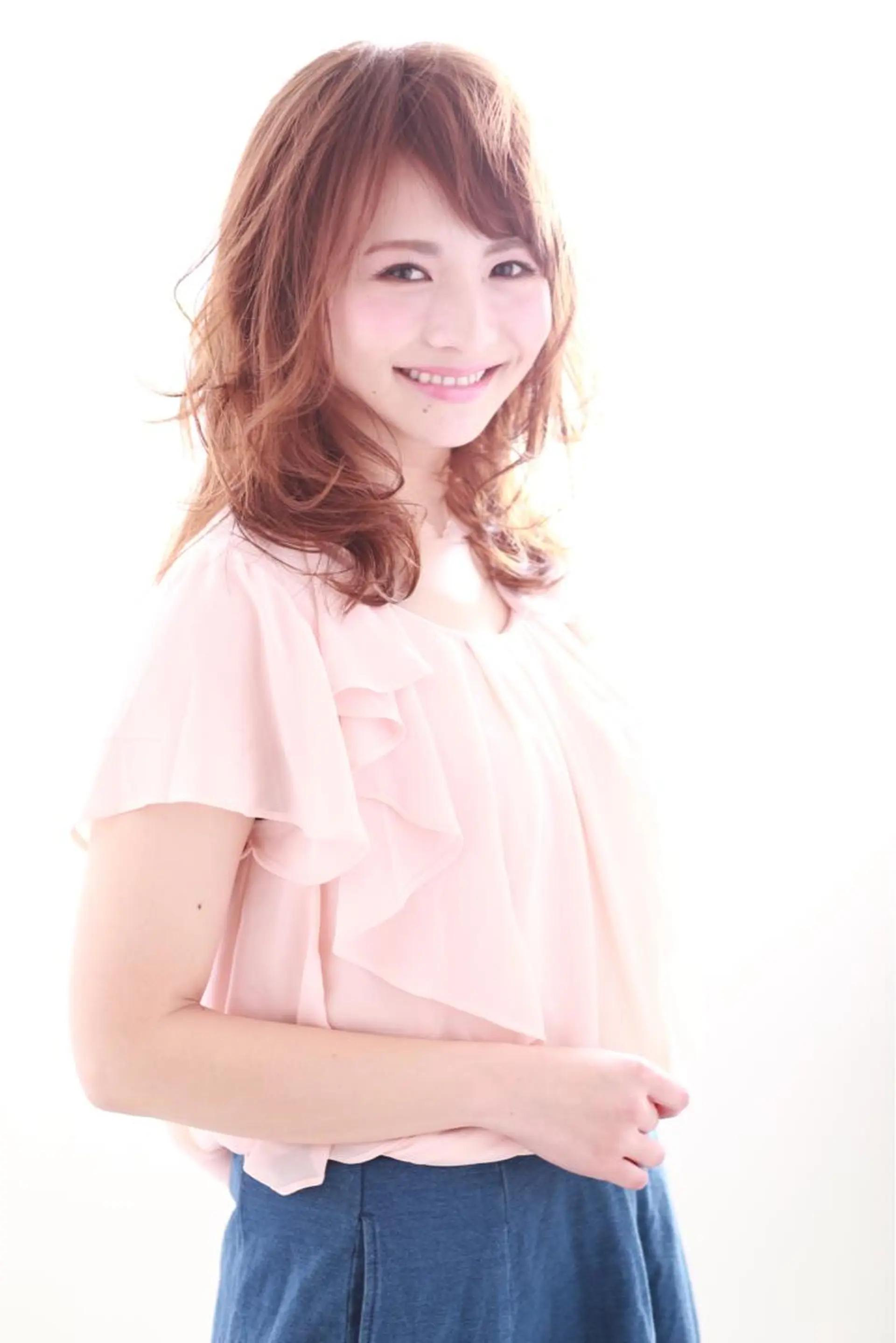 セミロング カラー イルミナカラー カット トリートメント ヘアセット 縮毛矯正/髪質改善 /ブリーチ/東陽町✨のヘアスタイル