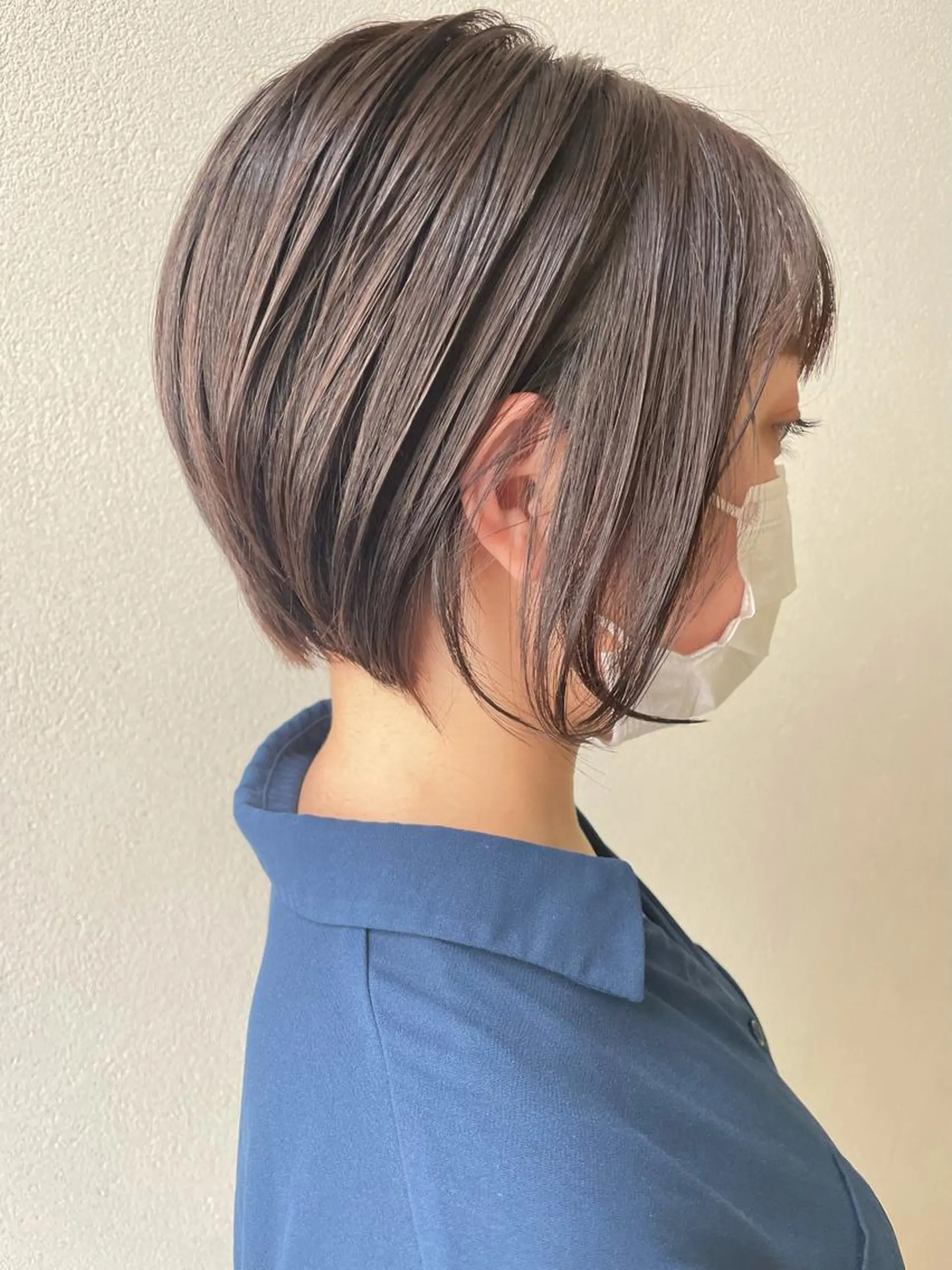ショート カラー アッシュ グラデーションカラー ボブ 沢田 瞳のヘアスタイル