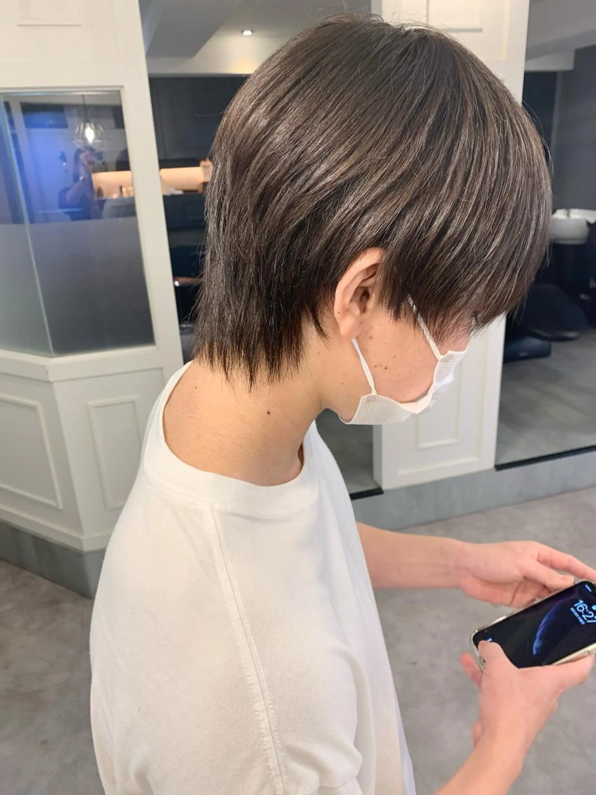 ショート カラー メンズ LAGRECE大阪梅田店所属・美髪矯正・髪質改善 【中村吉孝】のヘアスタイル