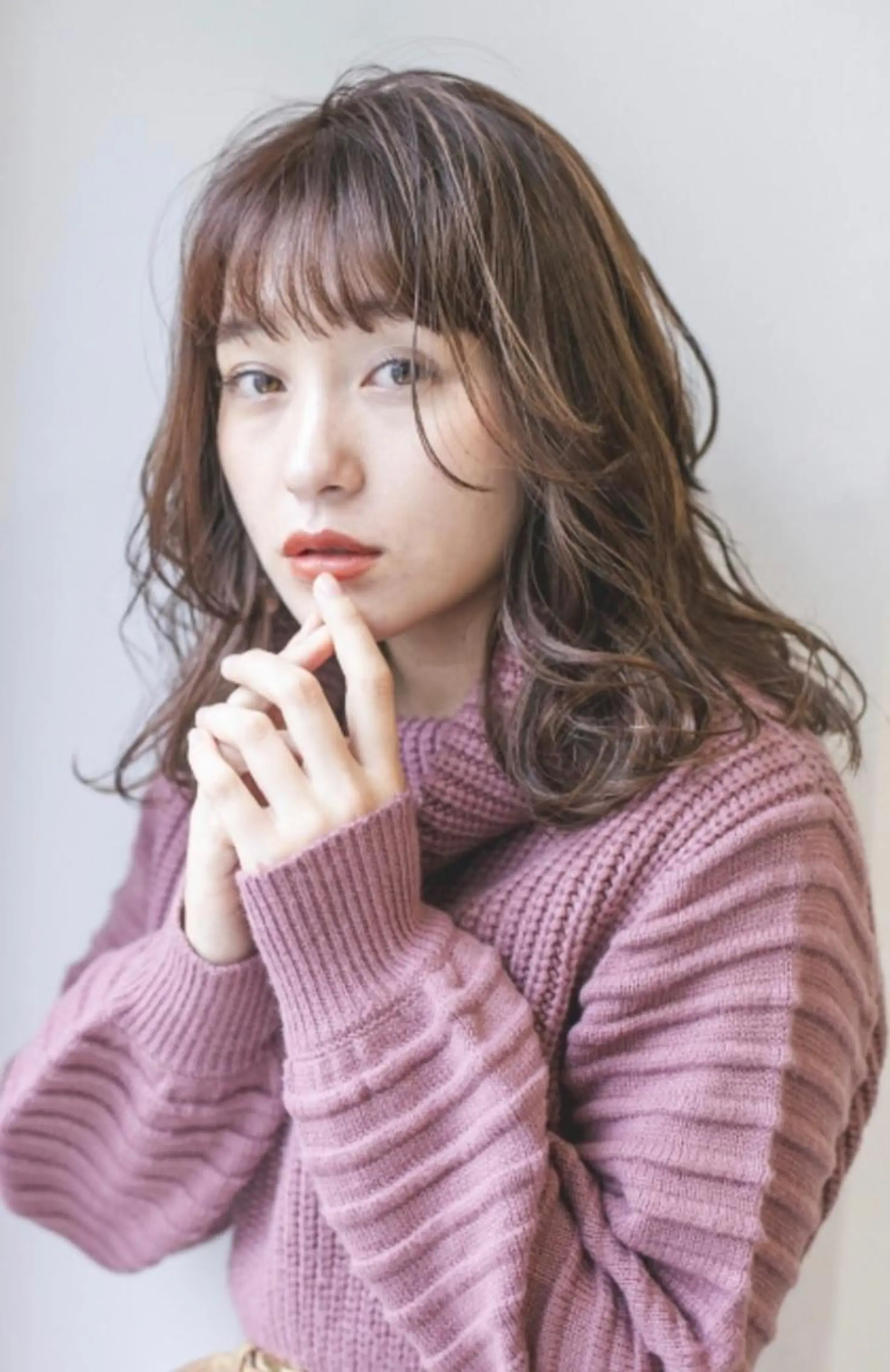 セミロング カット パーマ 縮毛矯正 コトナ越谷店長 小川 良介のヘアスタイル