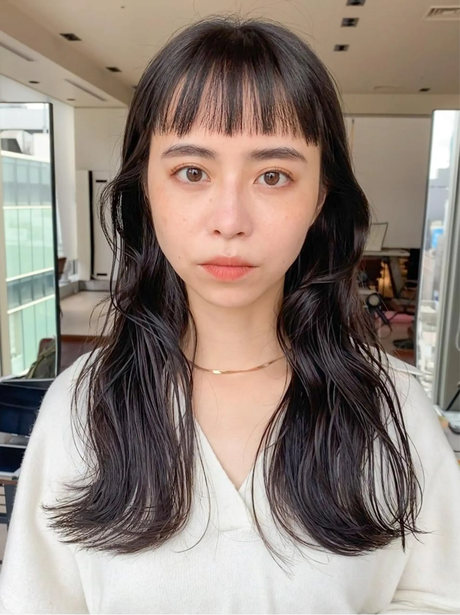 セミロング くびれヘア 顔周りカット 小顔カット トリートメント 【1日2名様限定】 AFLOAT白川雄副のヘアスタイル