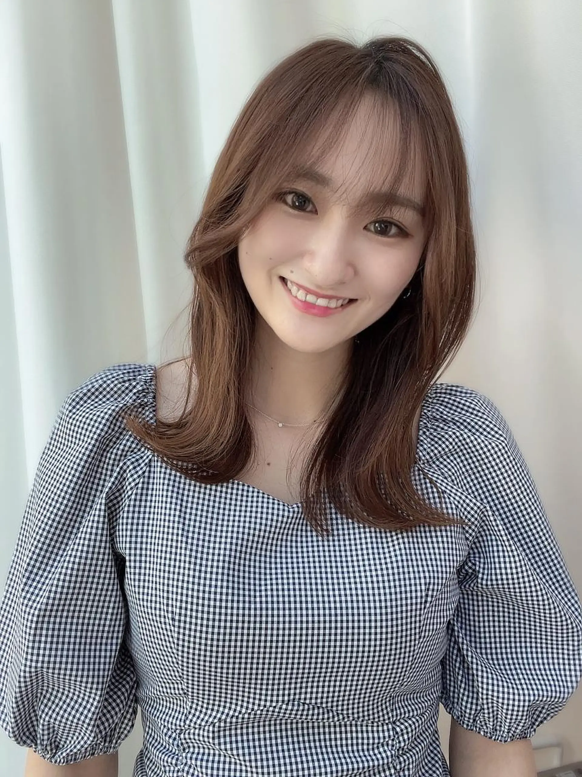 ミディアム レイヤーカット Toiro所属・🤎小顔レイヤー /ベージュ🤎友香のヘアスタイル