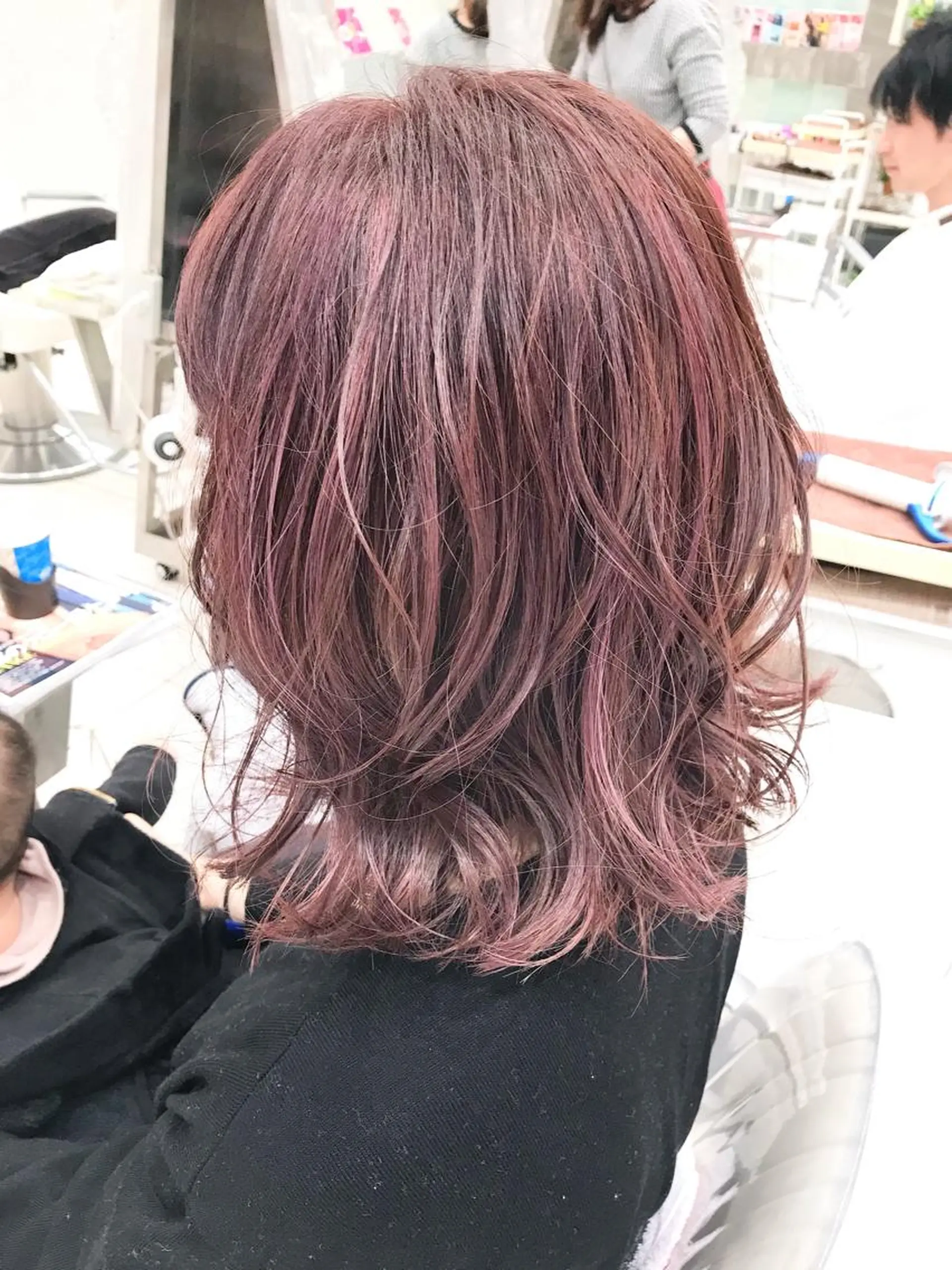 ミディアム カラー ヘアカラー トリートメント 田中 慎也のヘアスタイル