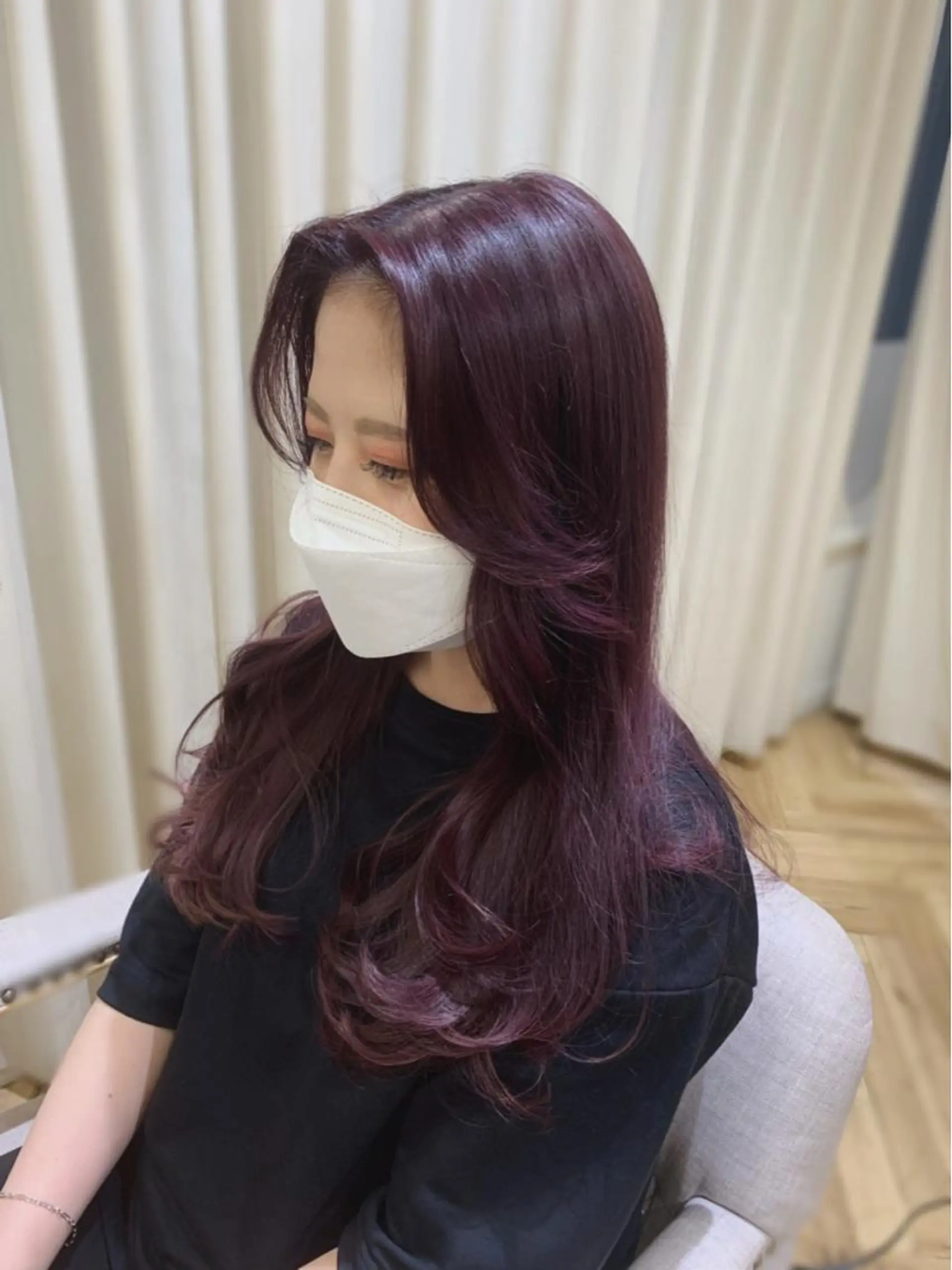 ロング レイヤーカット ヘアカラー トリートメント 産休中🎀 しょうこLuanaのヘアスタイル