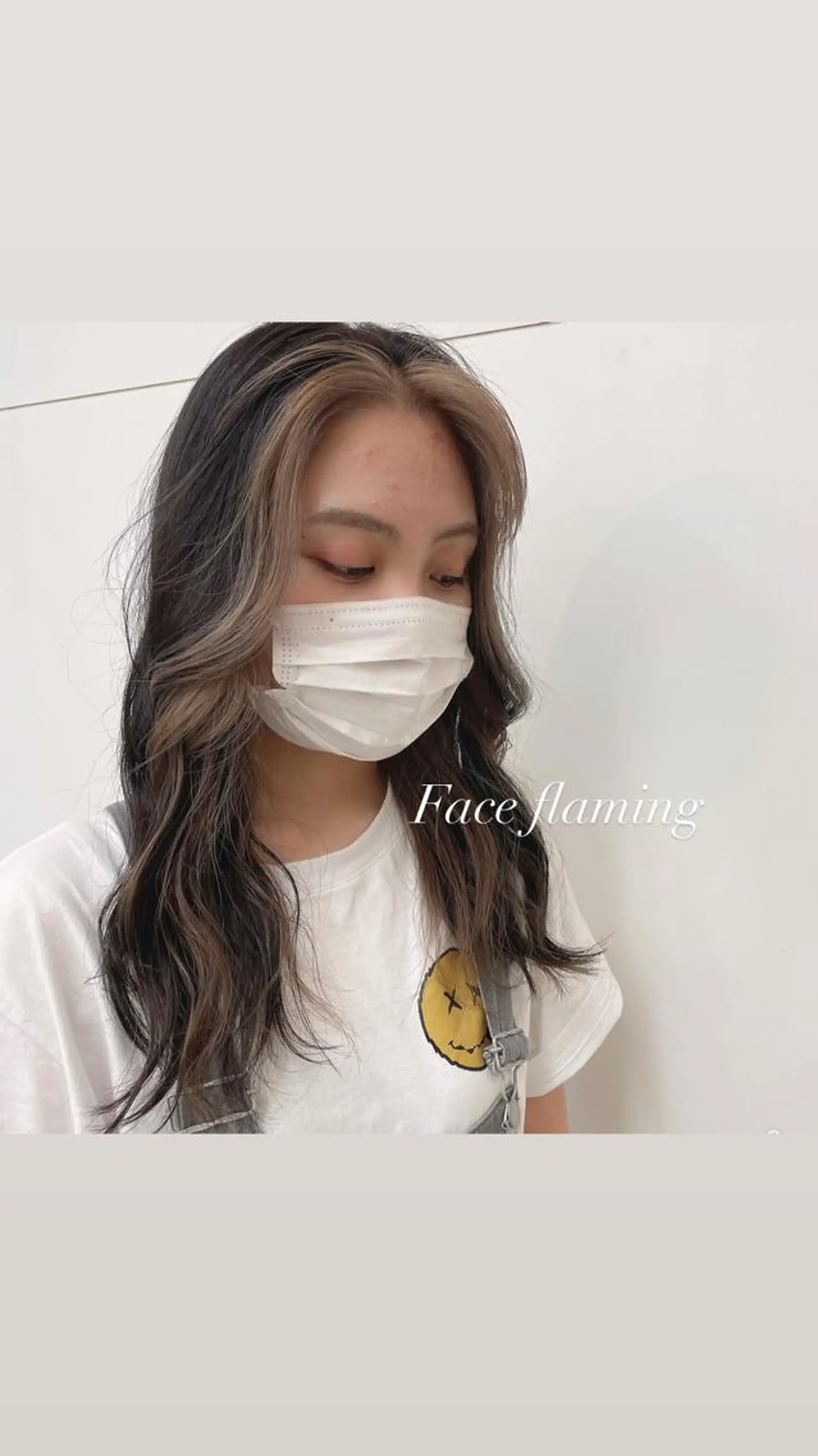 セミロング カラー ミストバング  フェイスフレーミング インナーカラー カット ヘアカラー ヘアーメイクWiLL 西宮店所属・川上 紗也加のヘアスタイル