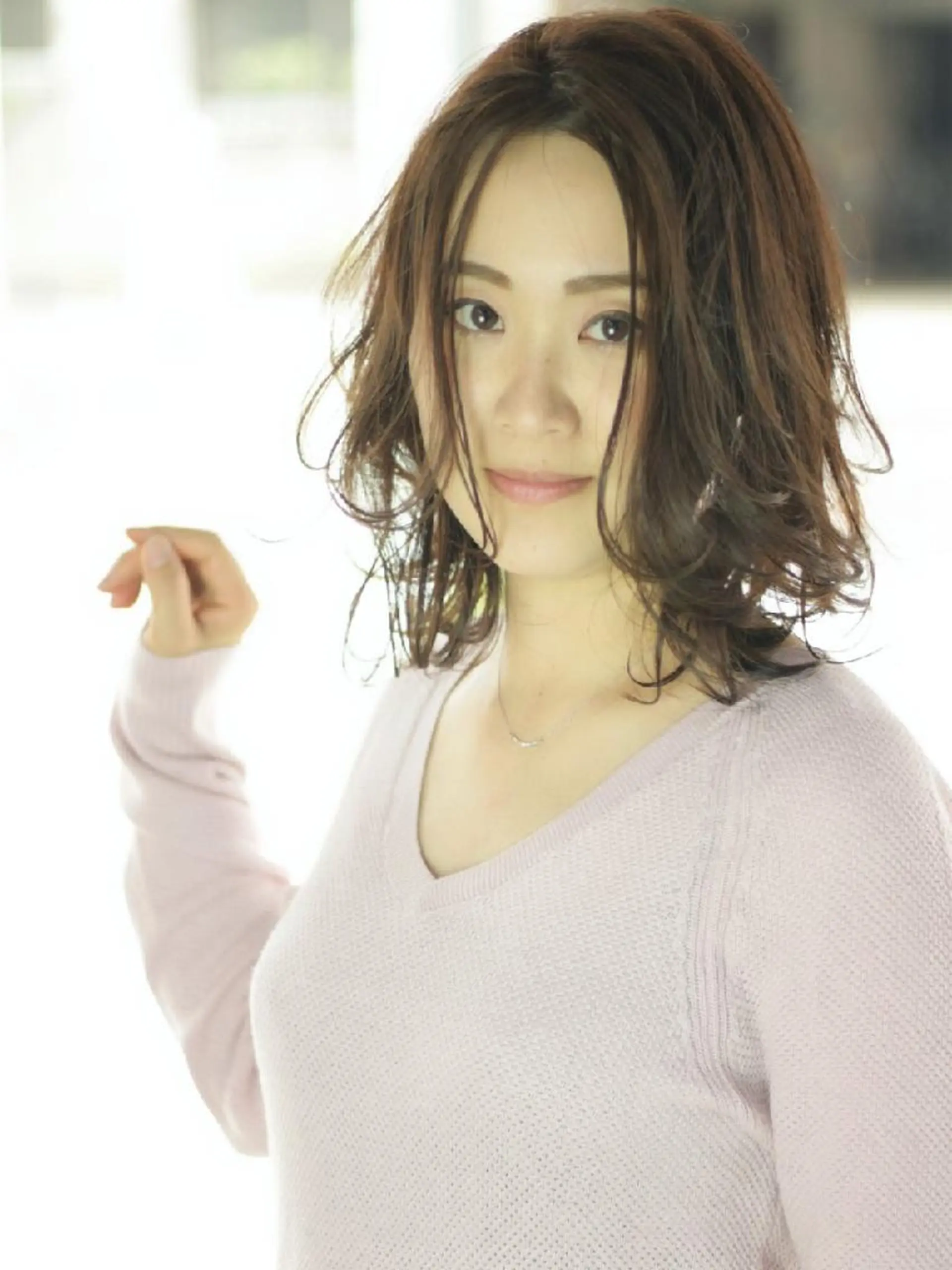 ミディアム カラー パーマ 【ショート×美髪】  澤田　周のヘアスタイル