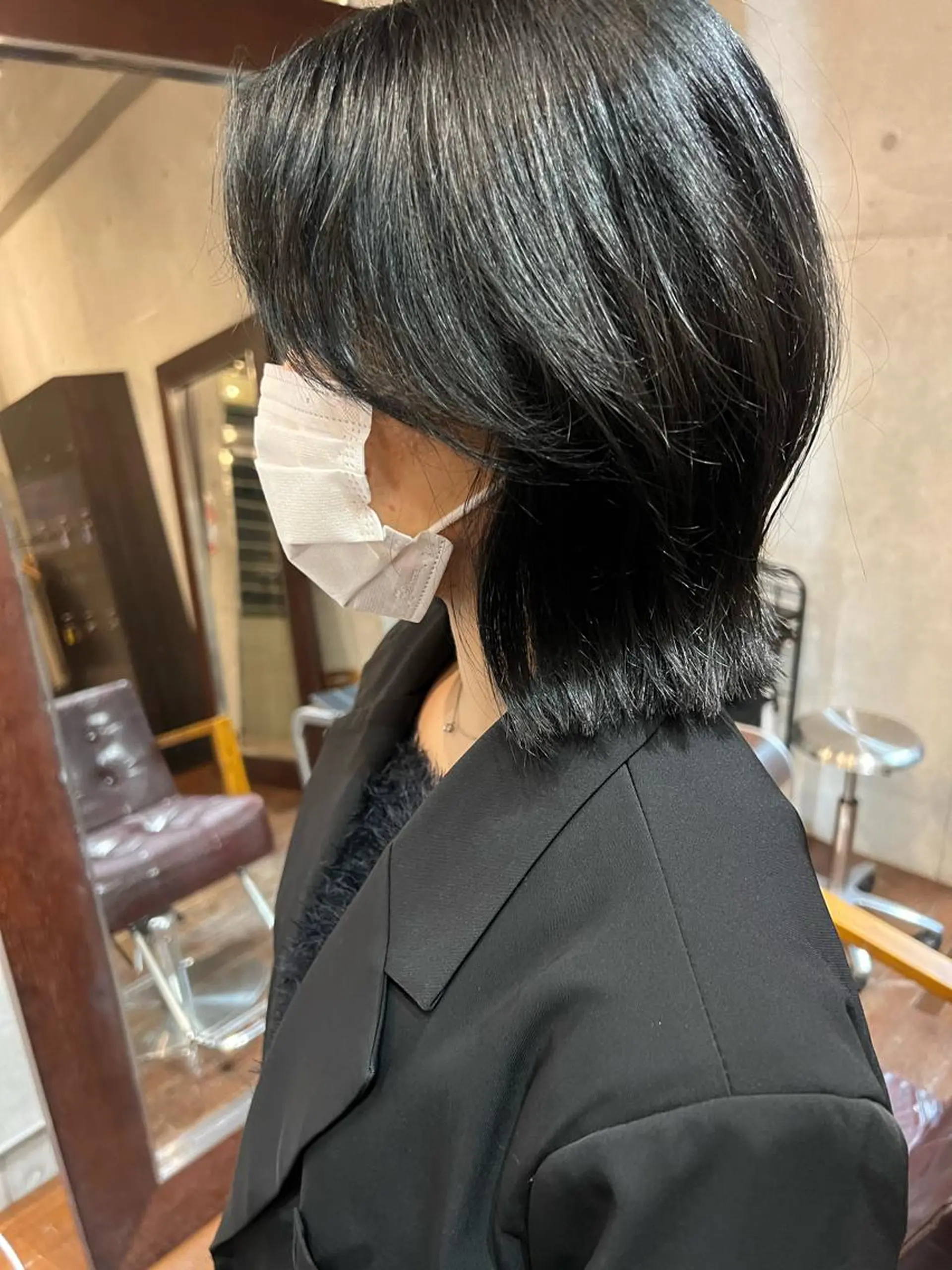 ミディアム カラー MARU レイヤー/パーマのヘアスタイル