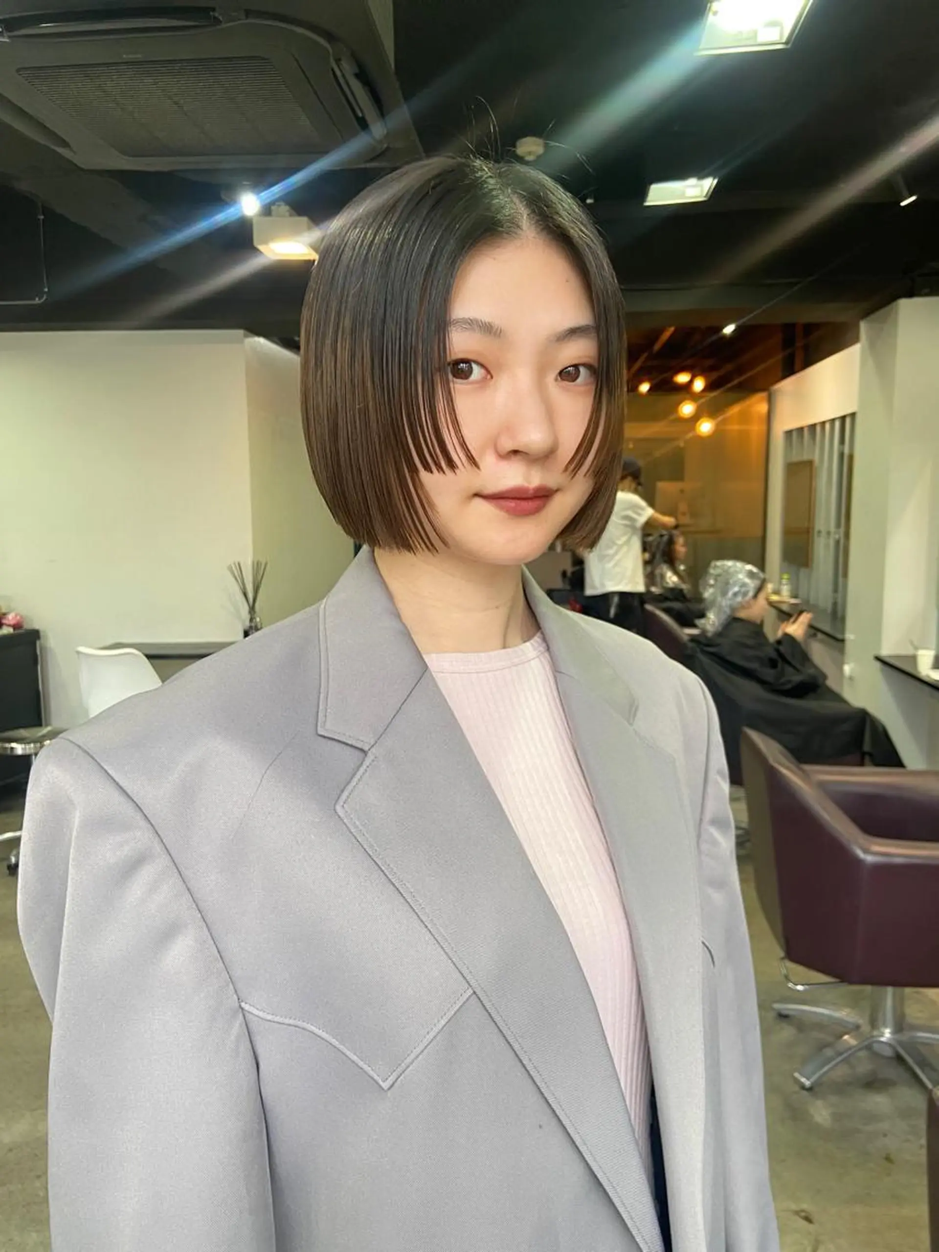 ショート 地毛風艶カラー🌿 喜多夏海のヘアスタイル