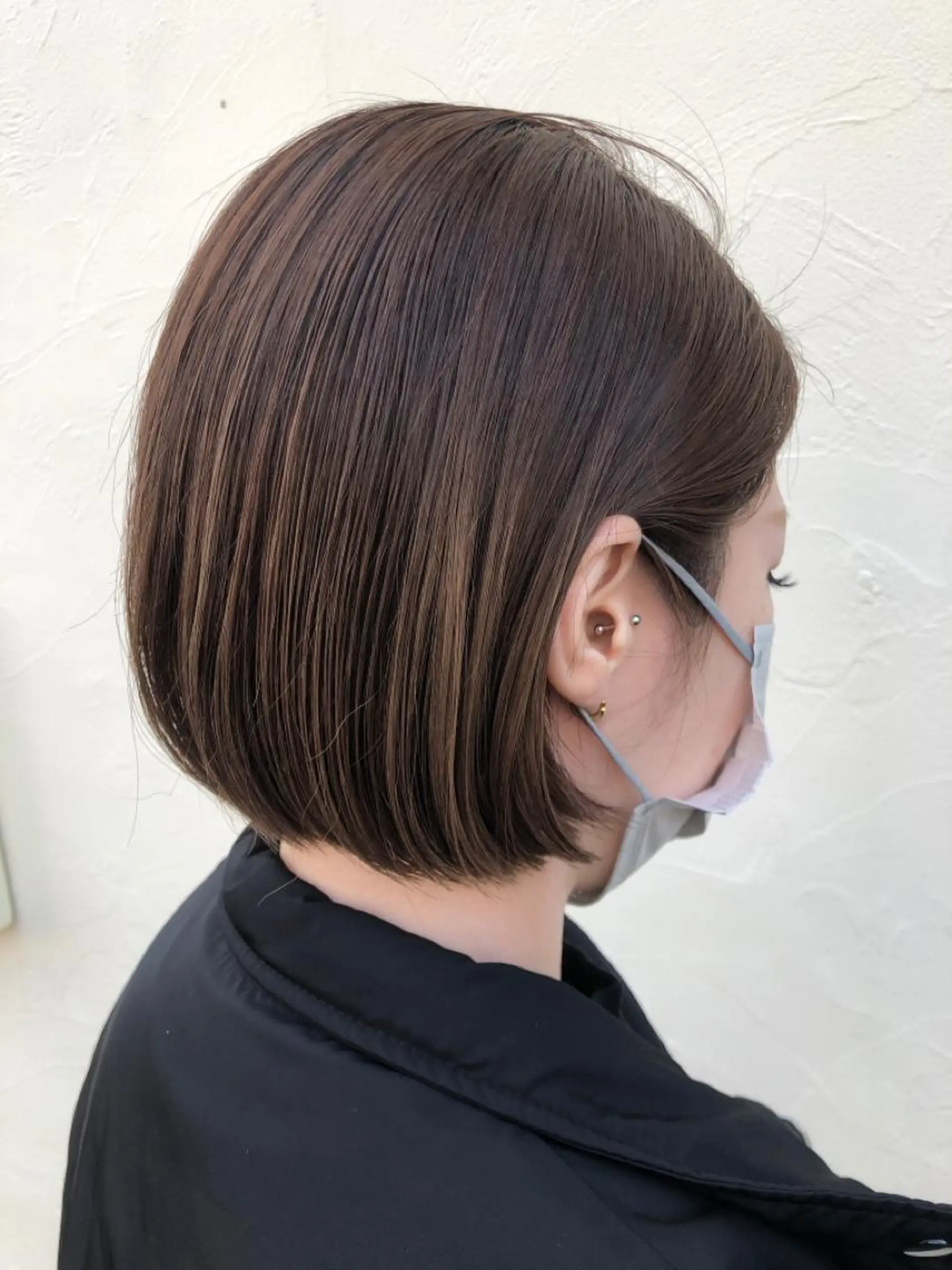 ショート カラー パーマ ヘアアレンジ ネイル マツエク・マツパ アイブロウ グレージュ ハイライトカラー ボブ ハイライト カット ヘアカラー トリートメント ヘッドスパ 【ツヤ髪美容師】 ツダケイスケのヘアスタイル