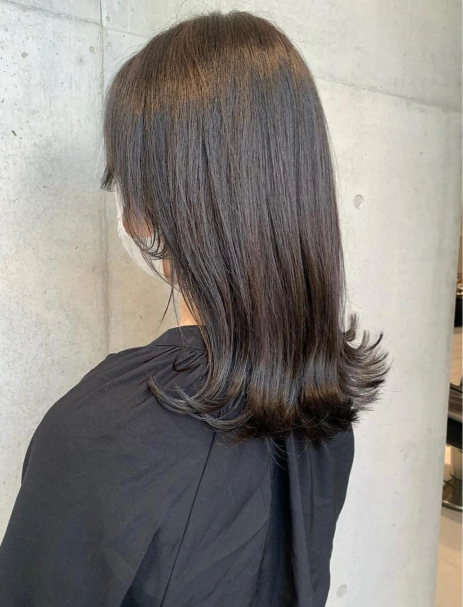 ロング カラー パーマ ヘアアレンジ ヘアカラー トリートメント ヘッドスパ 透明感/オリーブ/ グレージュ/YUKAのヘアスタイル