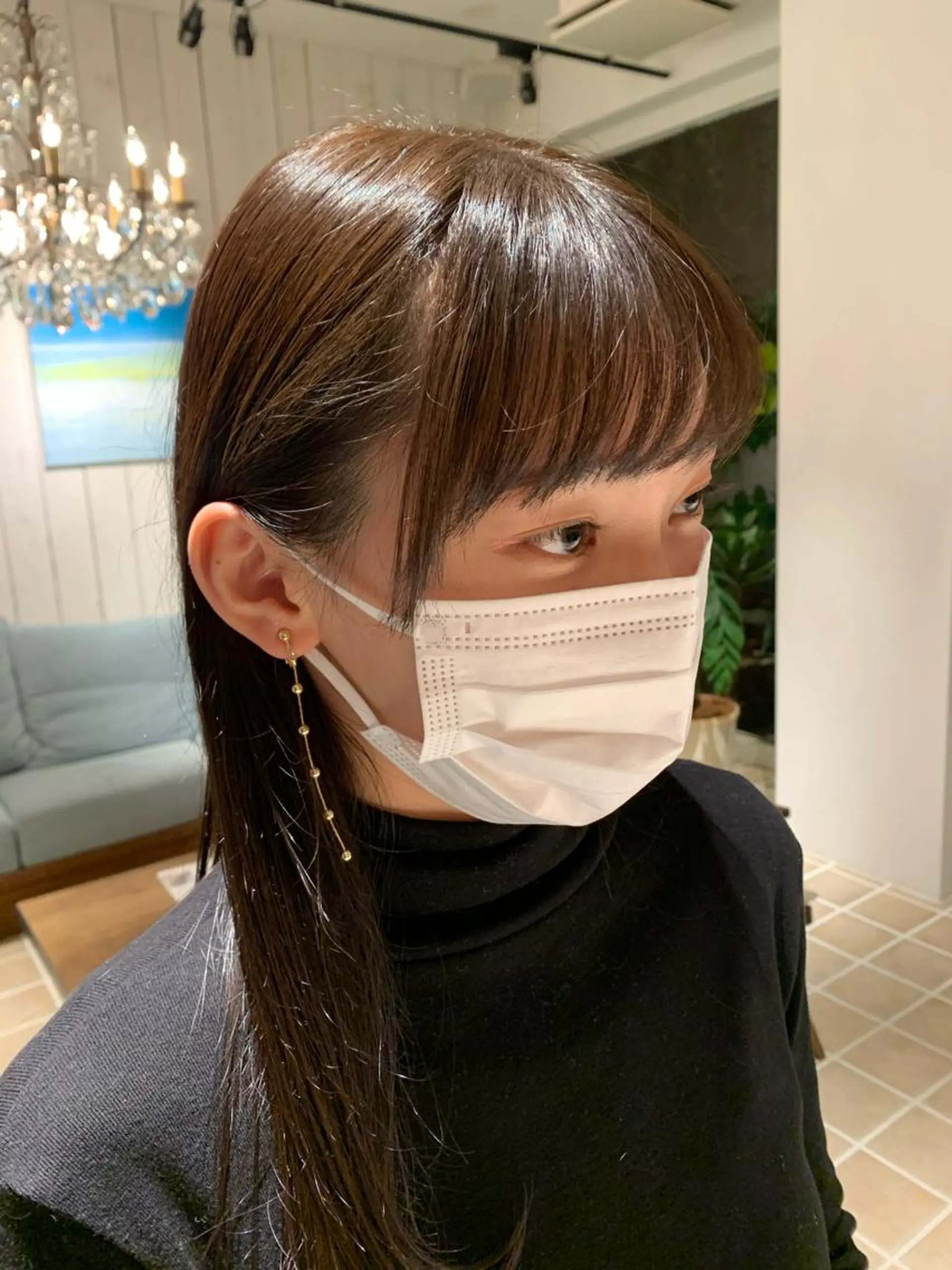 セミロング カラー 【ロングウルフカット 姫カット】伊藤裕哉のヘアスタイル