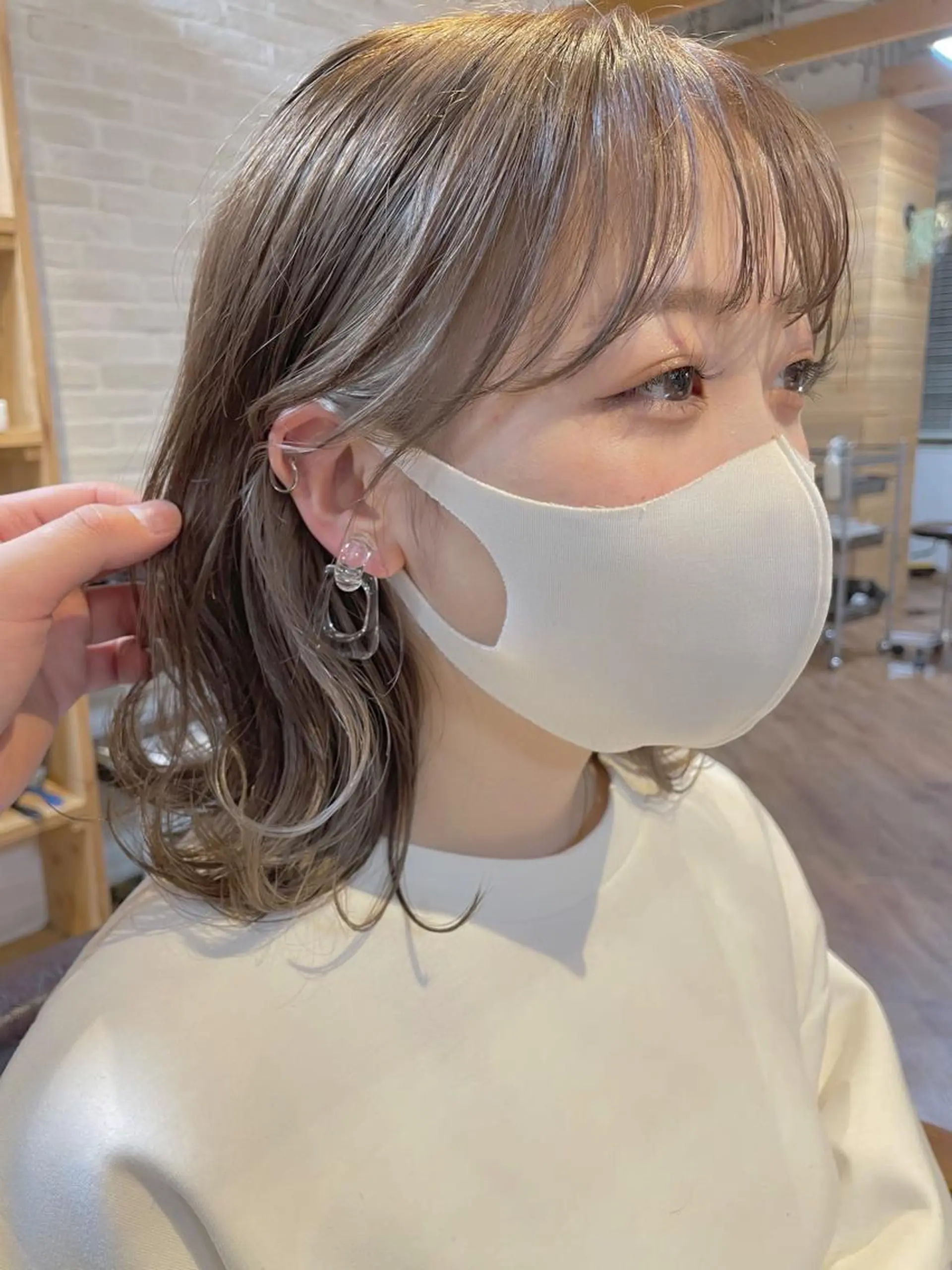 ミディアム カラー hair salon Ranun髪質改善のヘアスタイル