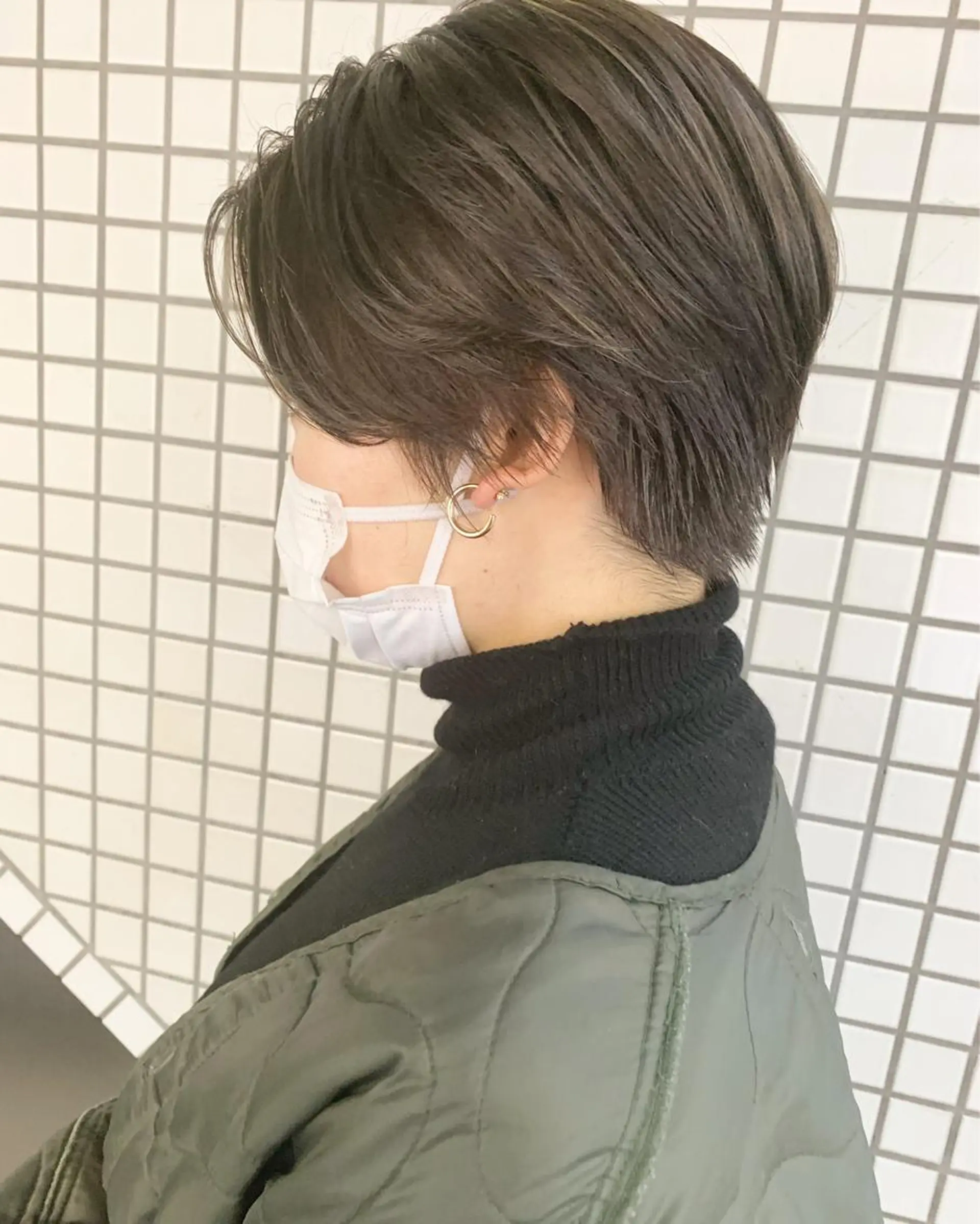 ショート カラー ヘアアレンジ 透明感カラー ハイライトカラー ハイライト ショートヘア ヘアカラー トリートメント 🌿ショート🌿 パーマ🌿淳平のヘアスタイル