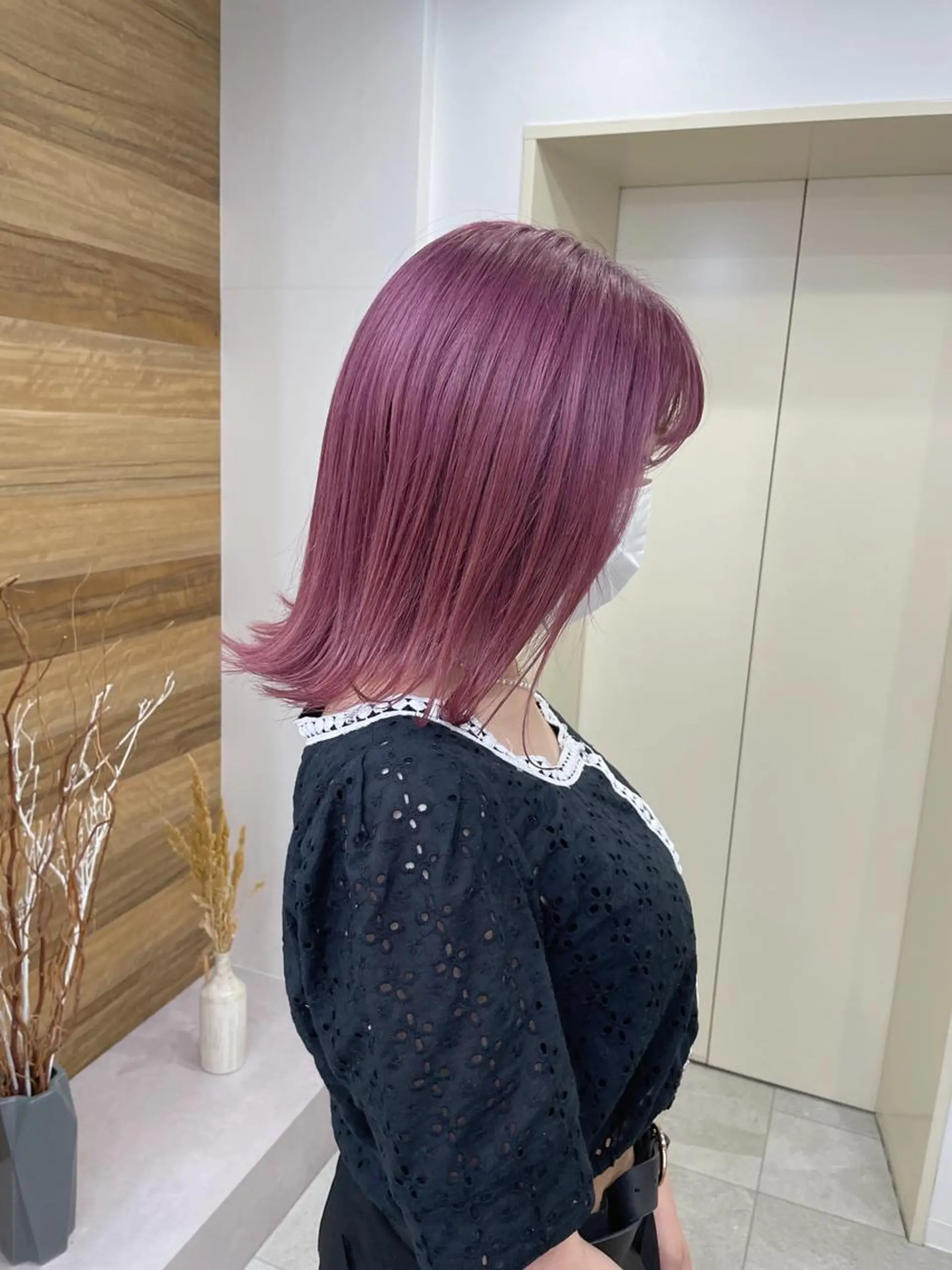 ミディアム 飯塚 青空のヘアスタイル